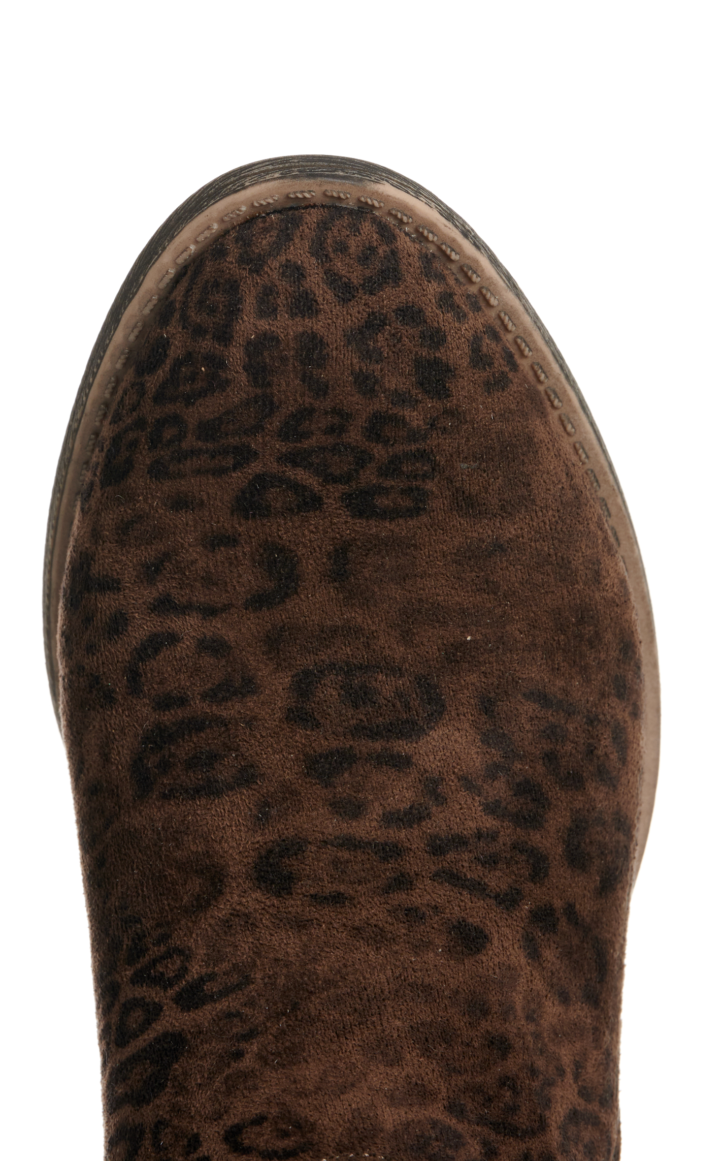Very G Women's Charming Taupe Leopard Round Toe Booties - Image 1