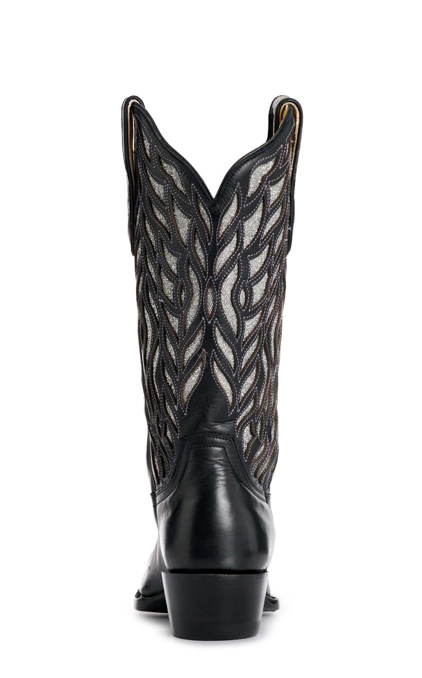 Cavender’s Women's Black & Luminaria Inlay Snip Toe Cowboy Boots - Image 1