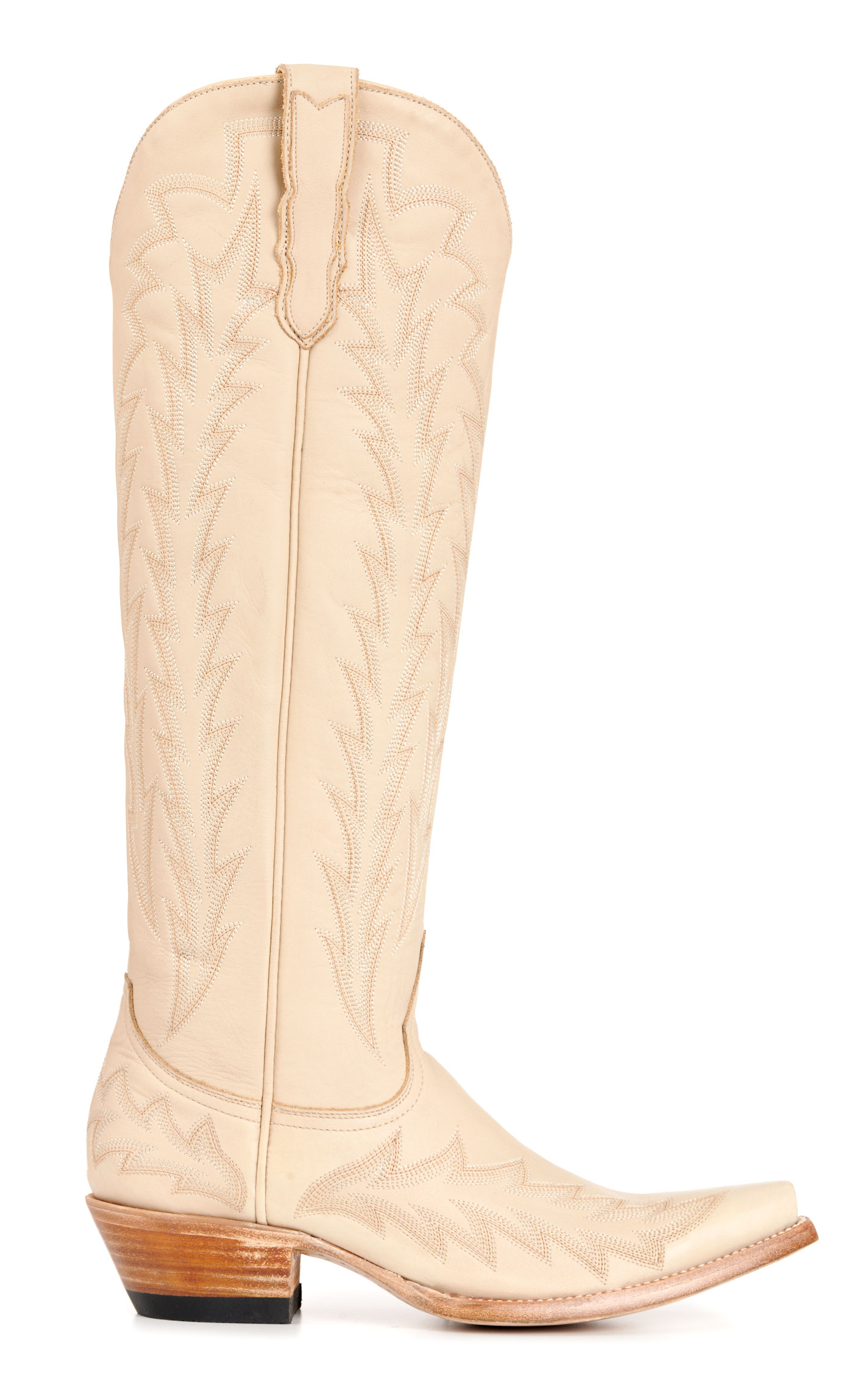 JRC & Sons Women’s Nancy Bone Leather Snip Toe Tall Cowboy Boots - Image 1