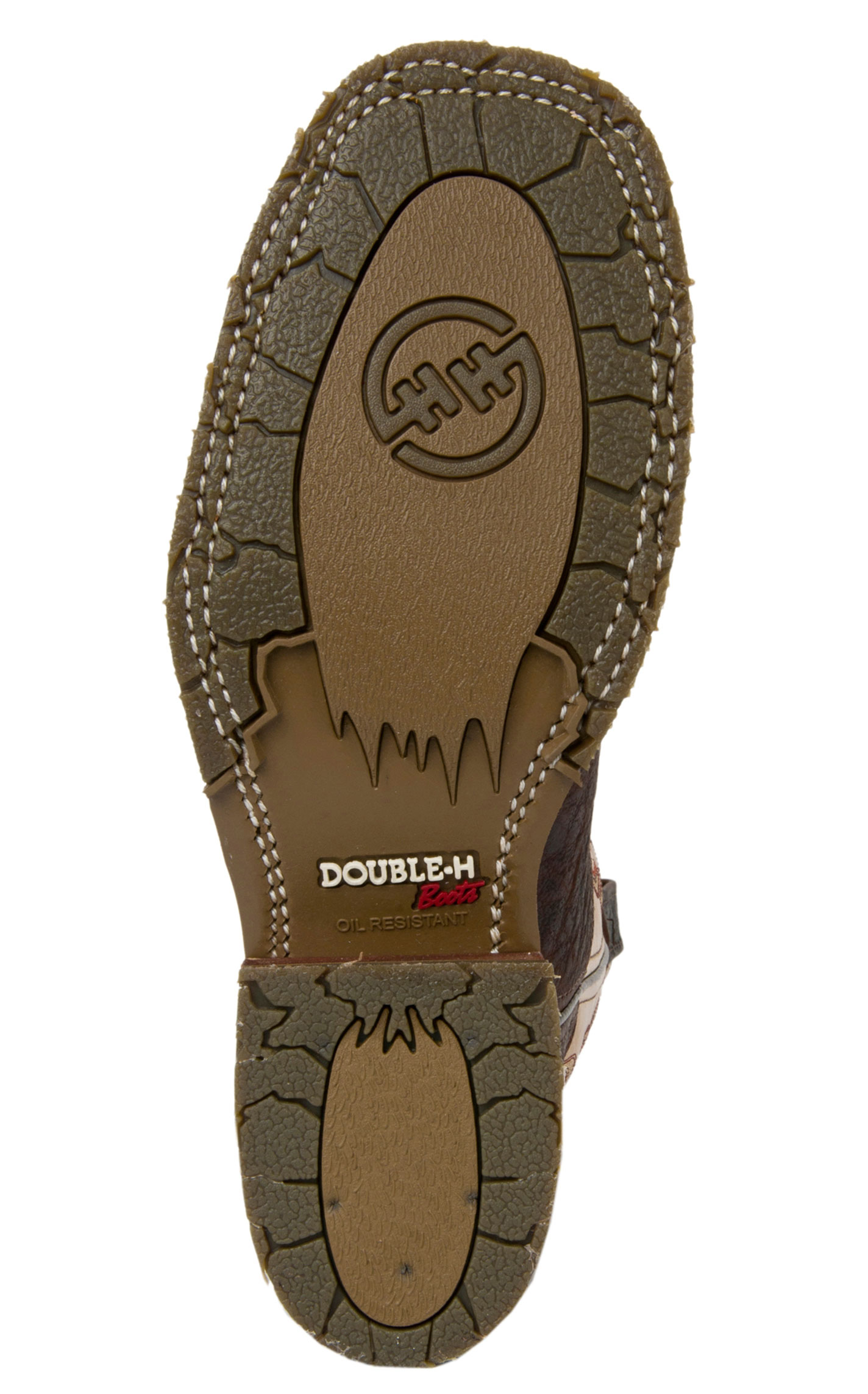 Double H Men's ICE Collection Graham Brown Bison and Taupe Wide Square Steel Toe Work Boot - Image 1