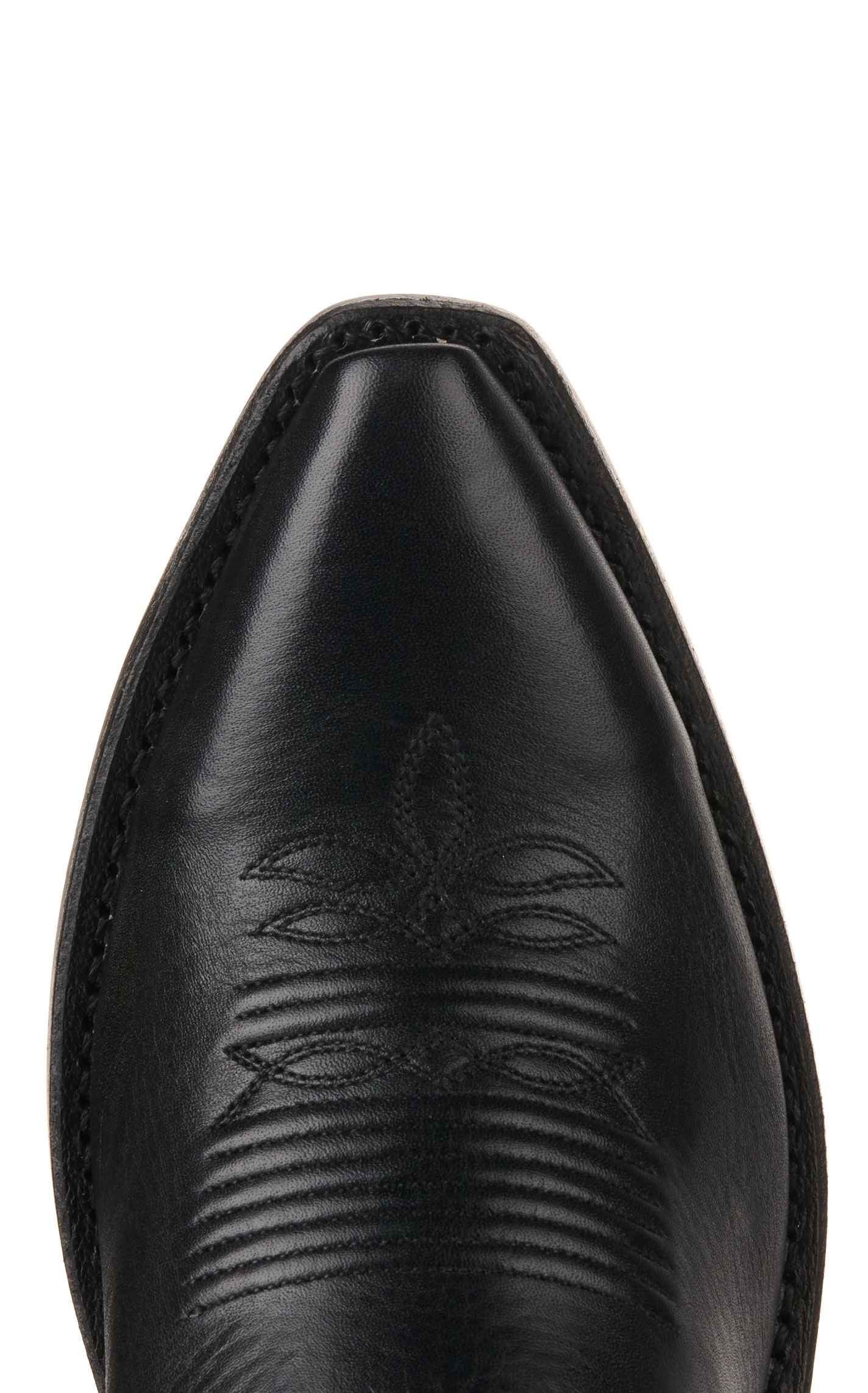 Old West Women's Black Snip Toe Tall Cowboy Boots - Image 1