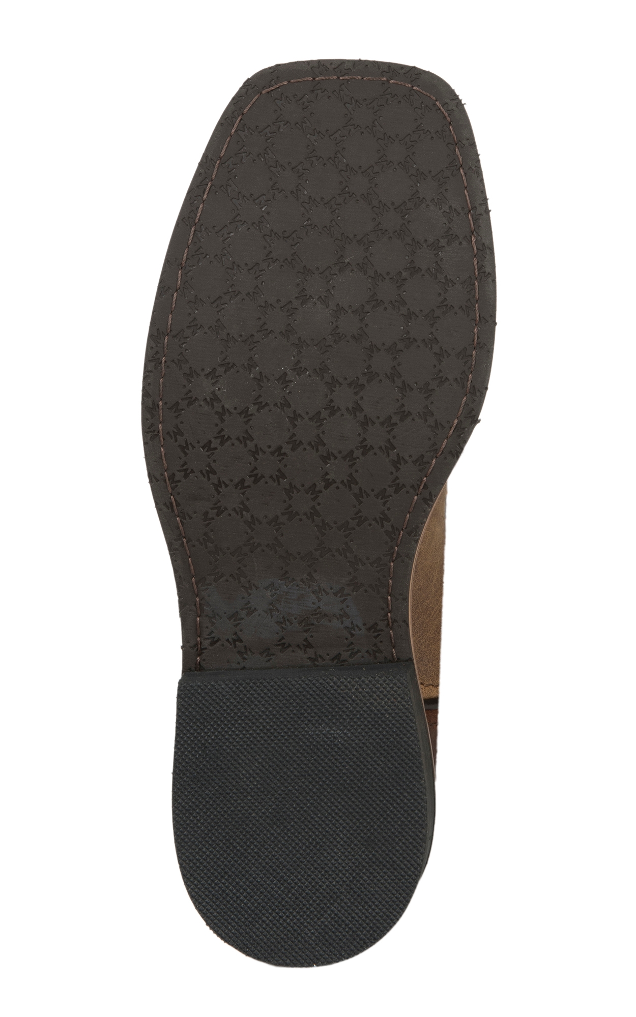Smoky Mountain Kids Distressed Brown and Waxy Brown Wide Square Toe Cowboy Boots - Image 1