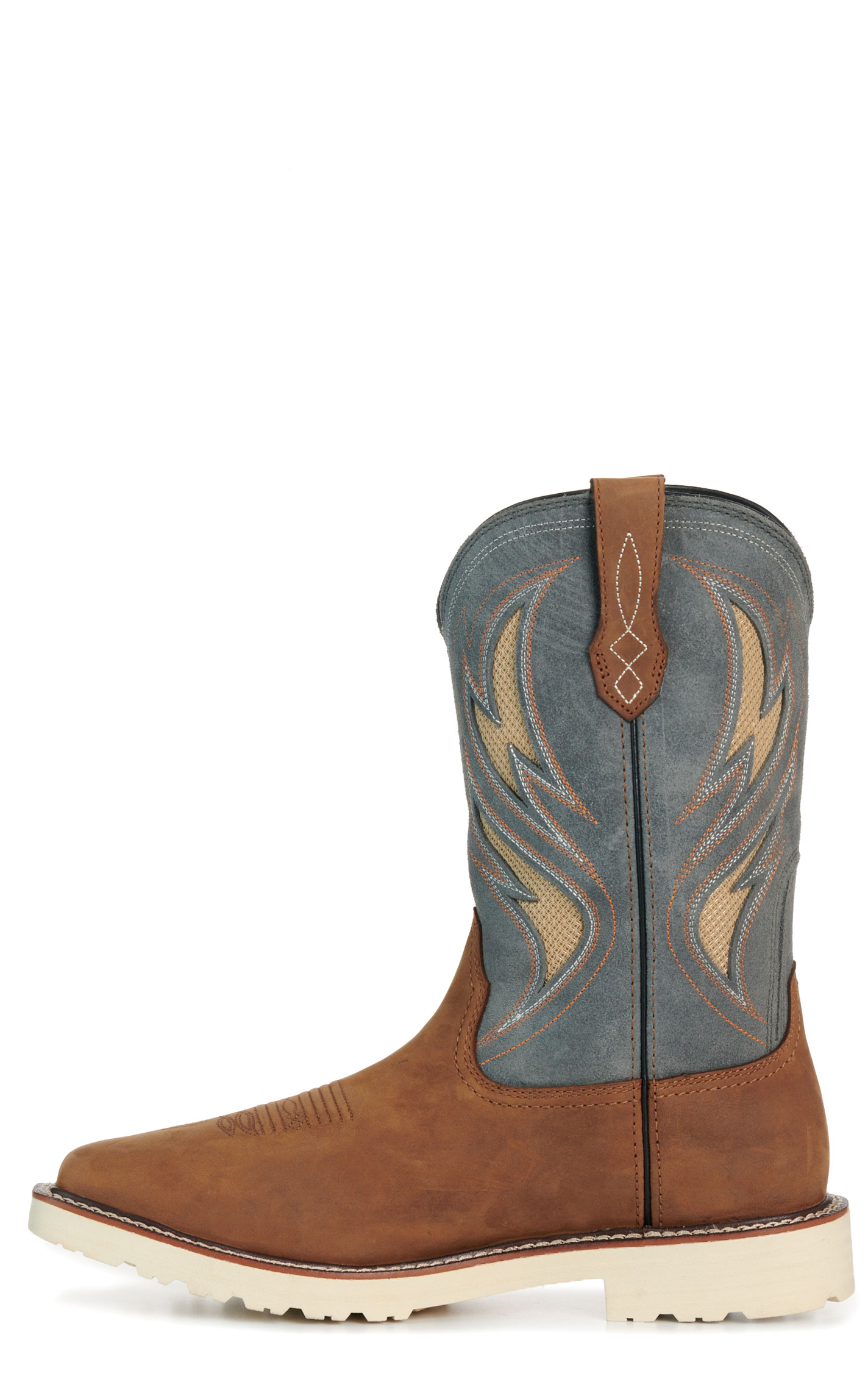 Ariat Men's Activator Alamo Brown & Stone VentTEK Wide Square Toe Work Boots - Image 1