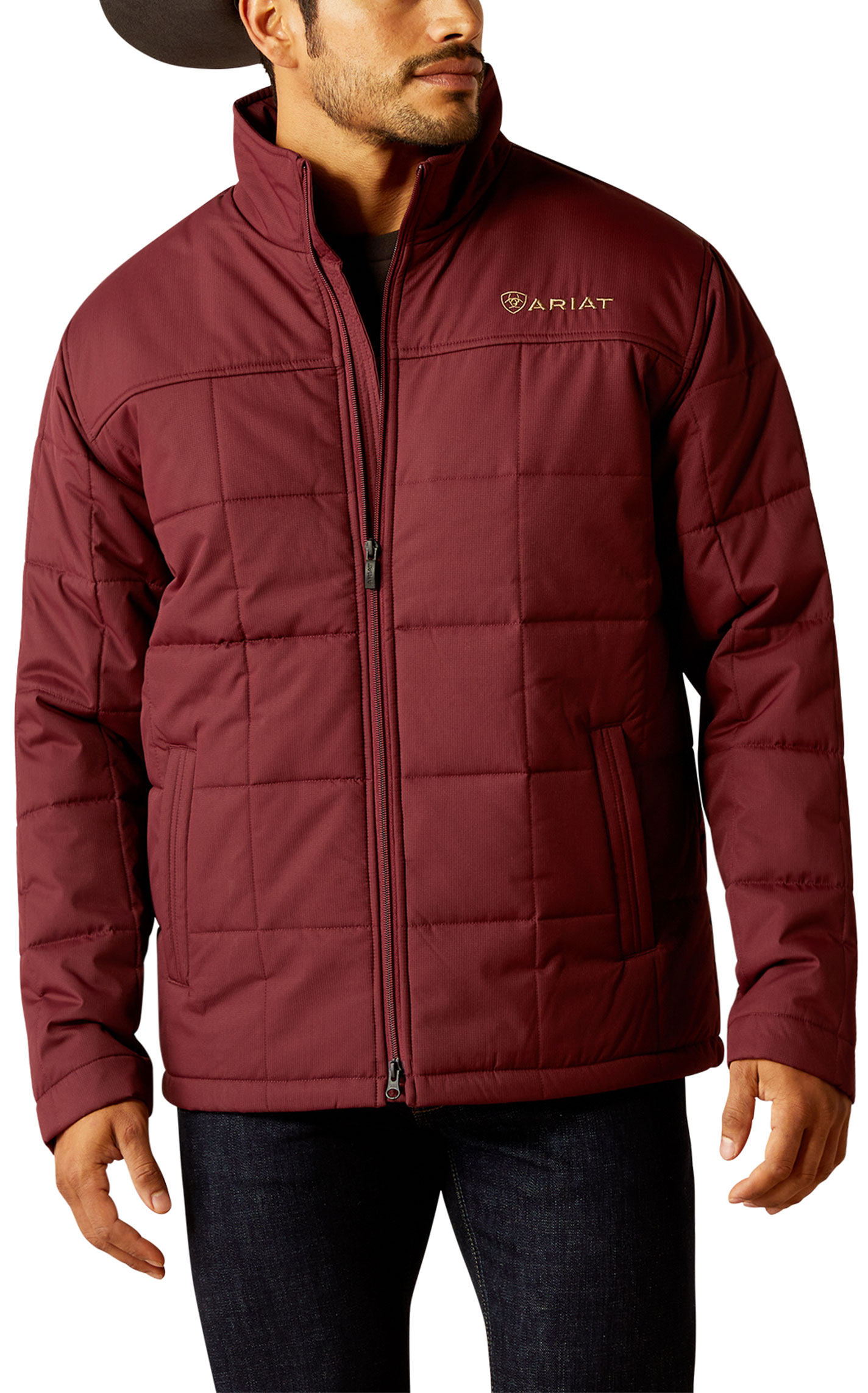 Ariat Men's Crius Windsor Rich Wine Insulated Jacket - Image 1
