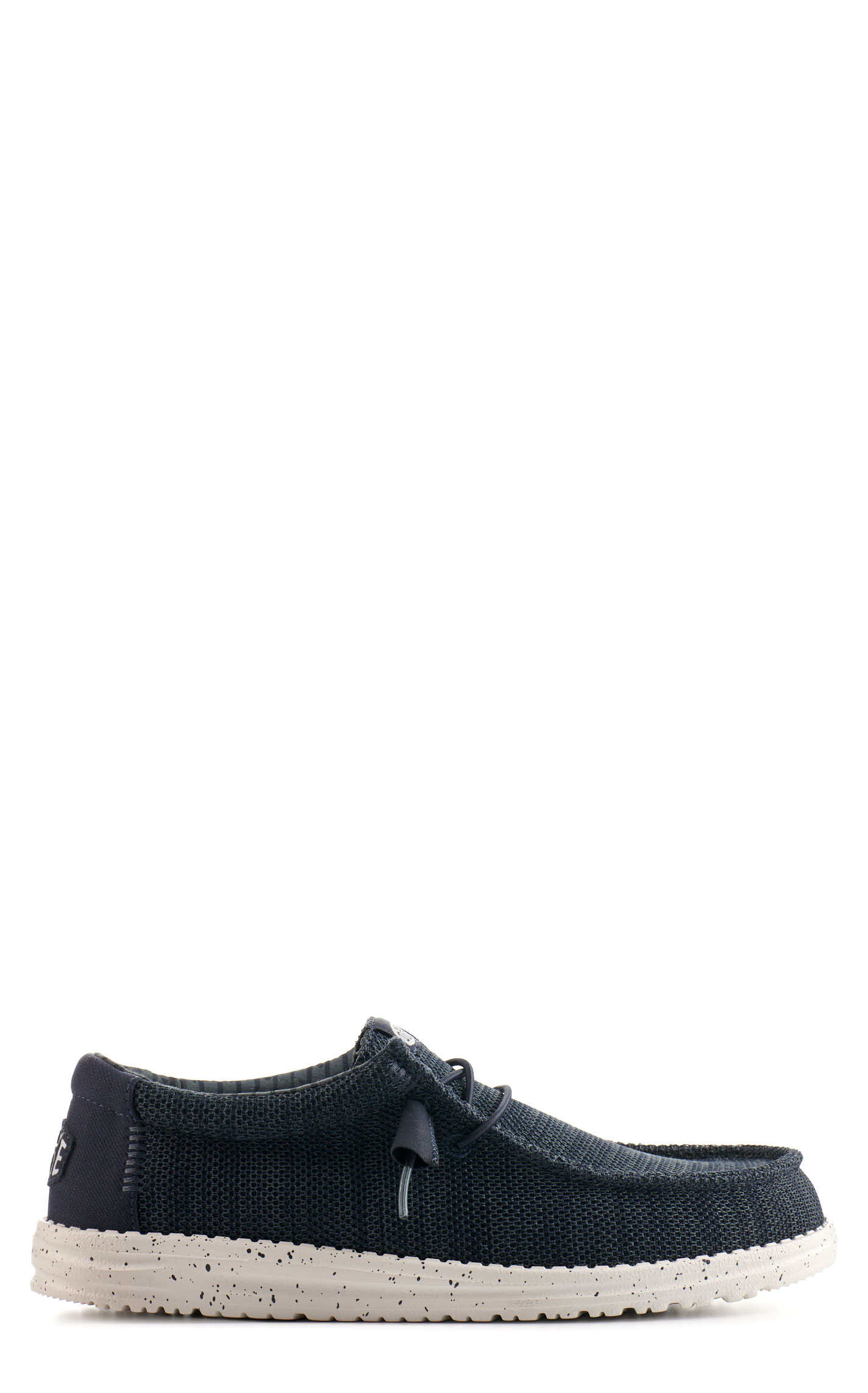 Hey Dude Men's Wally Stretch Sox Navy Moc Toe Casual Shoes - Image 1