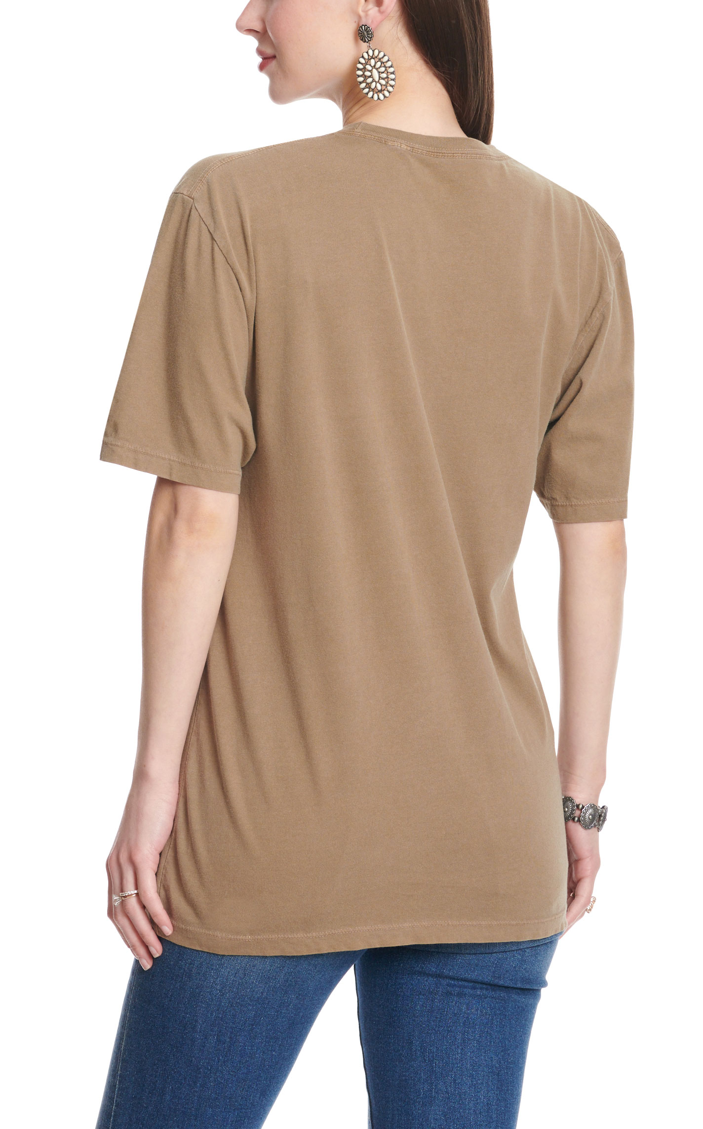 Ariat Women's Toasted Olive Stay Wild Desert Child Logo Graphic T-Shirt - Image 1