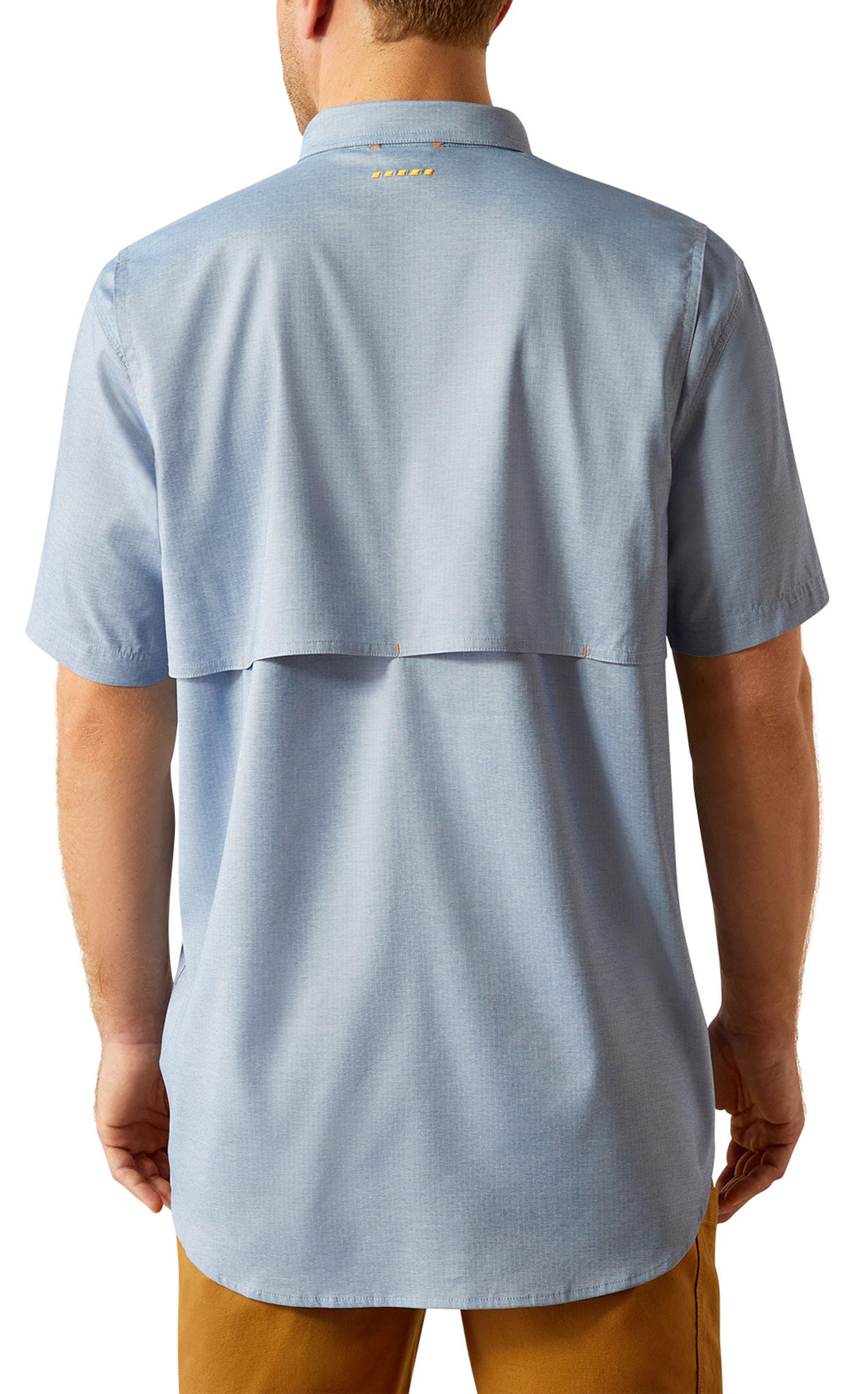 Ariat Men's Rebar VentTek Strong Blue Work Shirt - Image 5