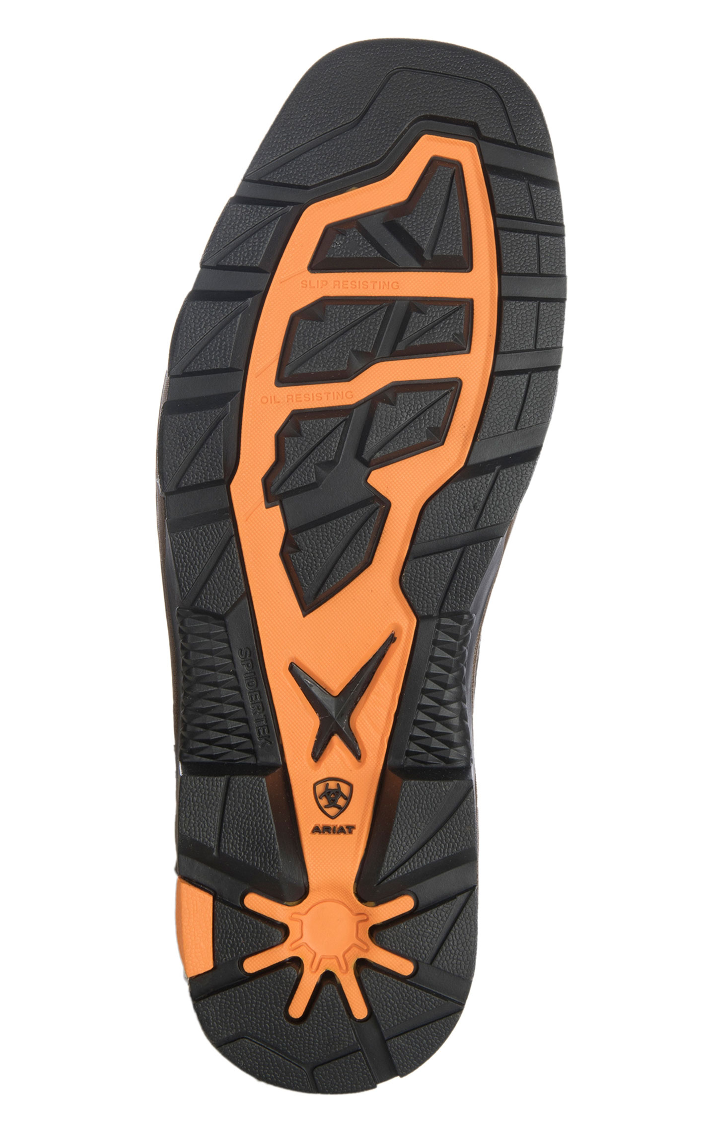 Ariat Men's Intrepid Brown and Orange VentTEK Square Composite Toe Work Boot - Image 1