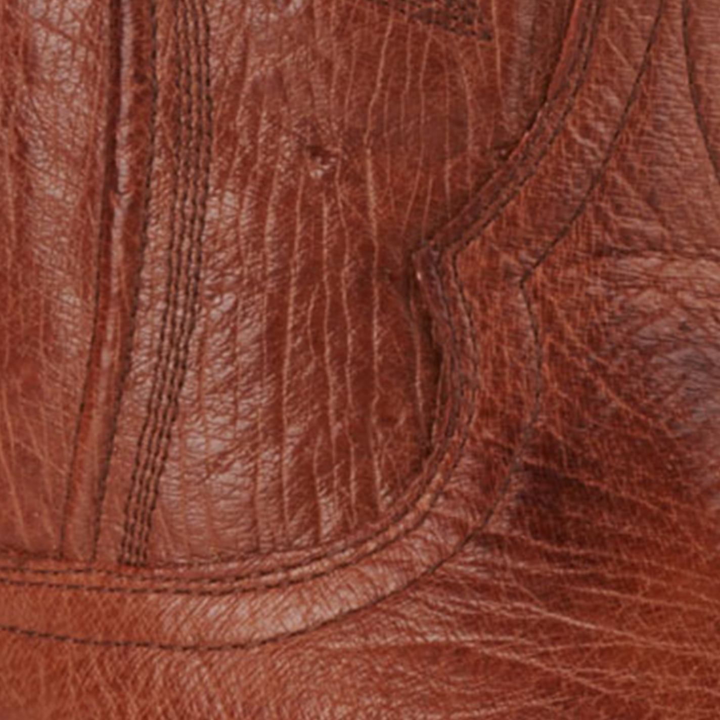 JRC & Sons Men's Cooper Smooth Quill Ostrich Round Toe Exotic Cowboy Boot in Antique Cognac - Image 1