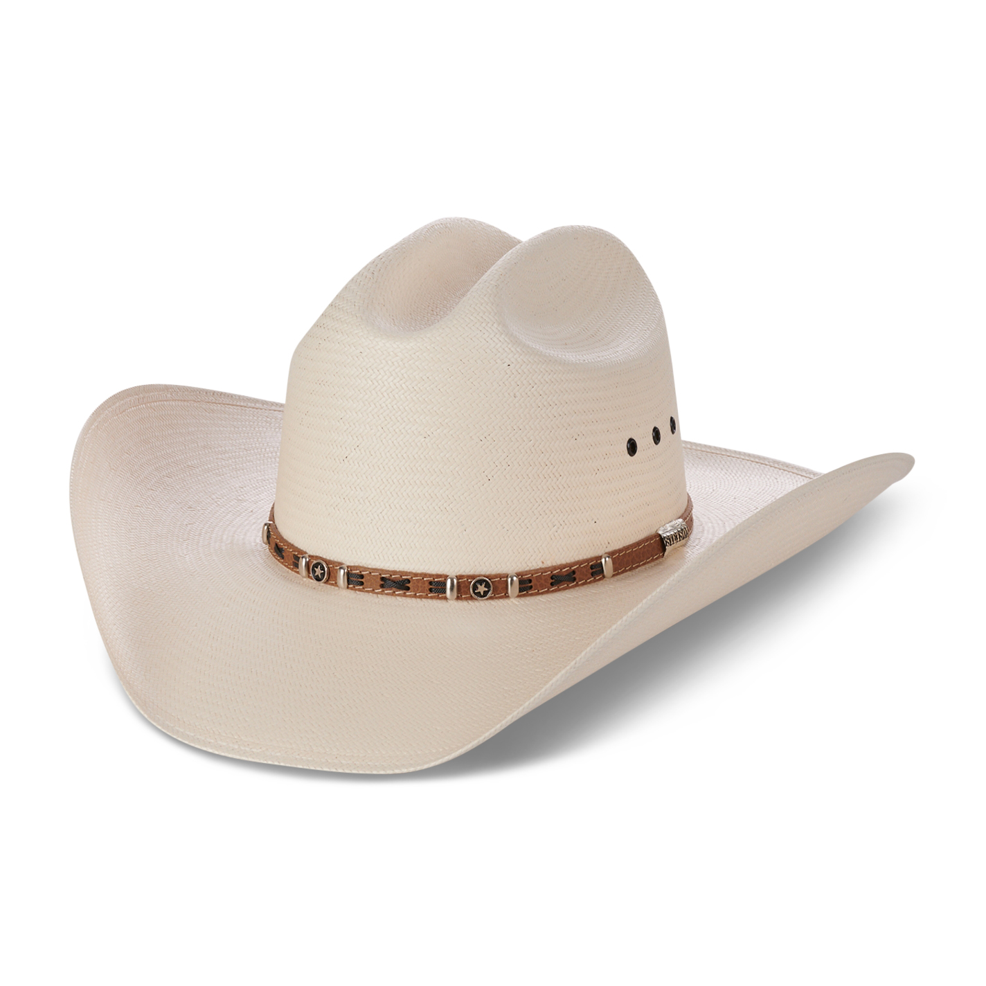 Stetson Elmwood Natural Cattleman Straw Cowboy Hat - Image 1