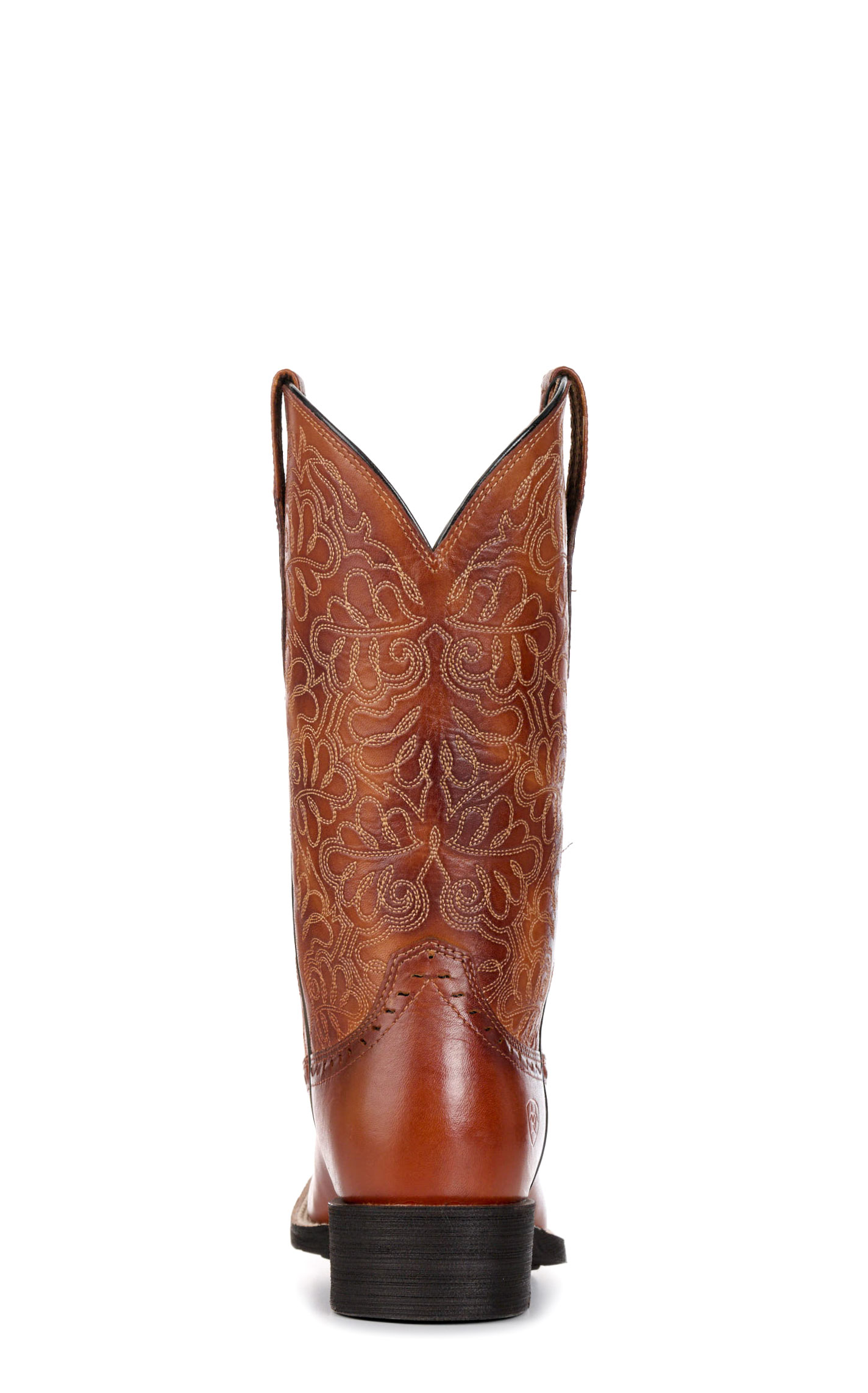 Ariat Women's Round Up Remuda Brown Wide Square Toe Cowboy Boots - Image 1
