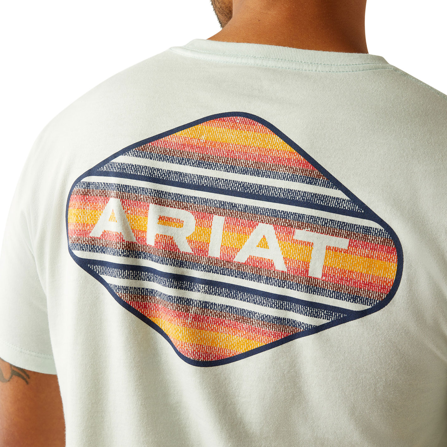 Ariat Men's Glacier Sunrise Bar Hex Graphic T-Shirt - Image 1