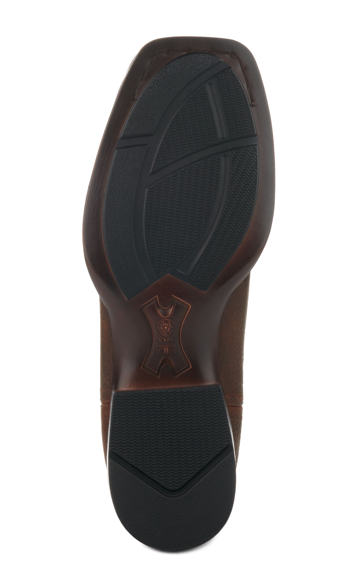 Ariat Men's Booker Ultra Oiled Brown Bantamweight Wide Square Toe Chelsea Boots - Image 1