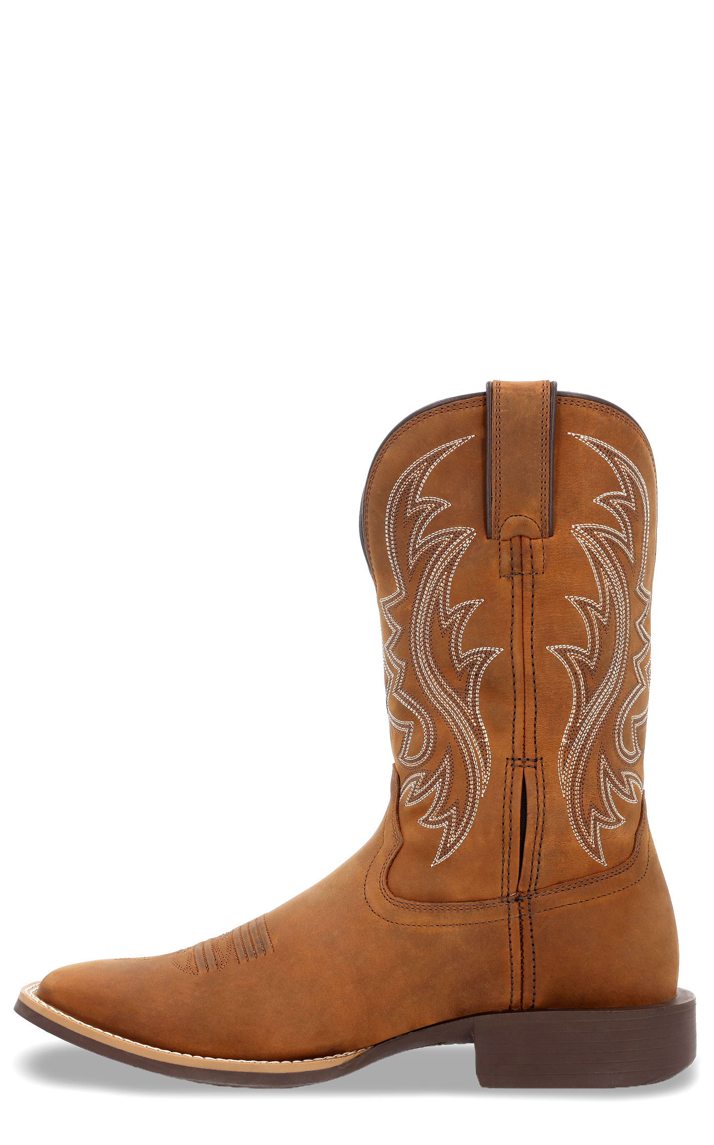 Durango Men's Shyloh Saddie Brown Wide Square Toe Cowboy Boots - Image 1