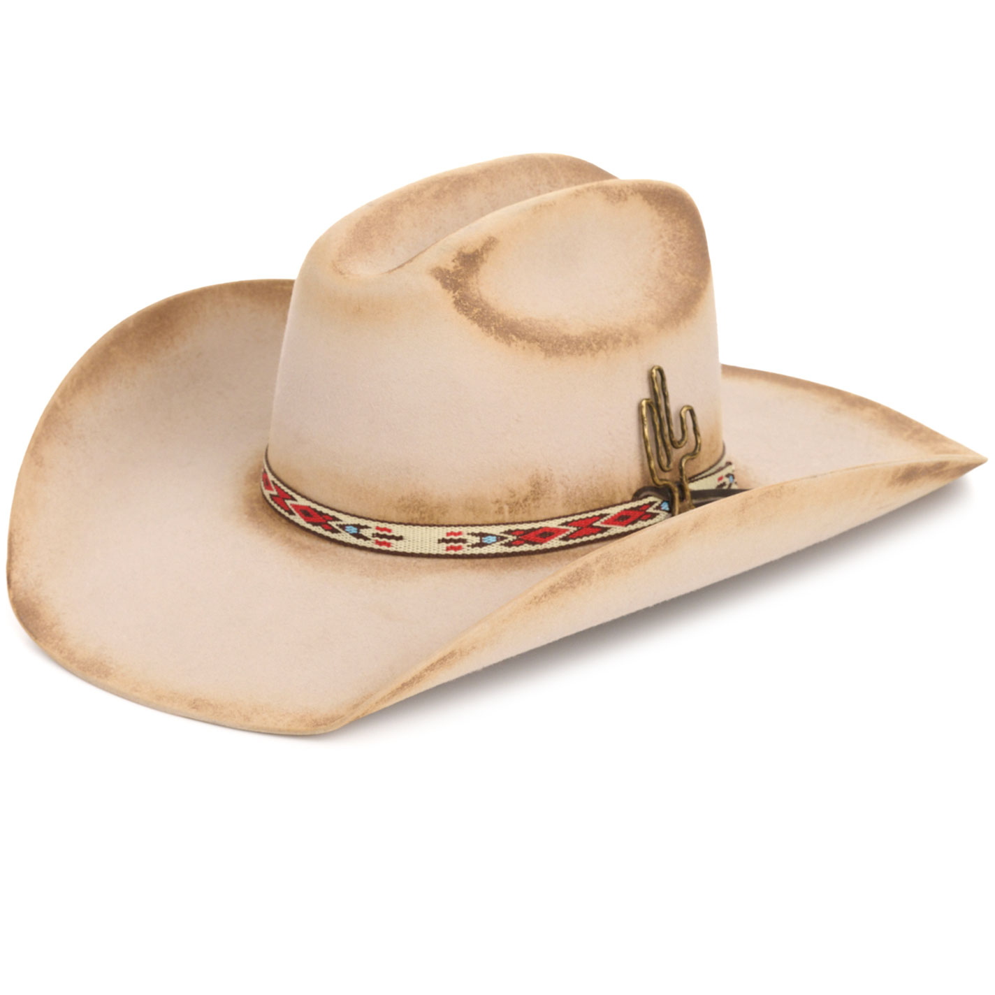 Rockin C Women's Burnt Buckskin Wesley Creased Western Hat - Image 3