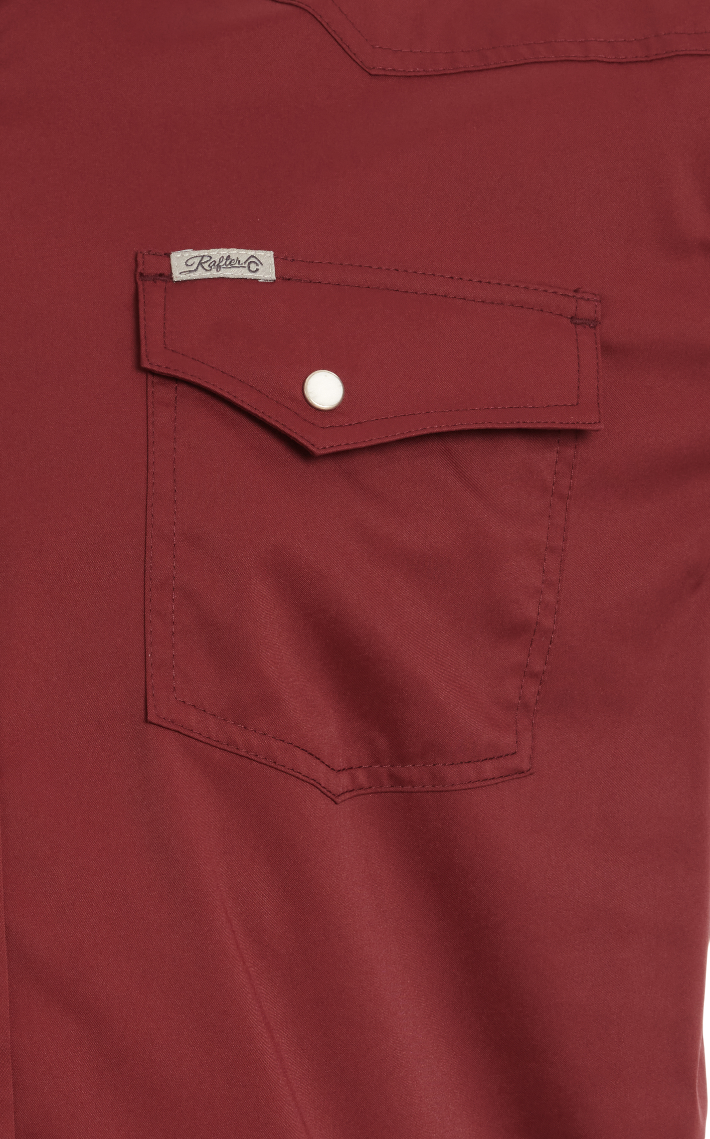 Rafter C Outdoors Men's Burgundy Long Sleeve Lefty Fishing Shirt - Image 1