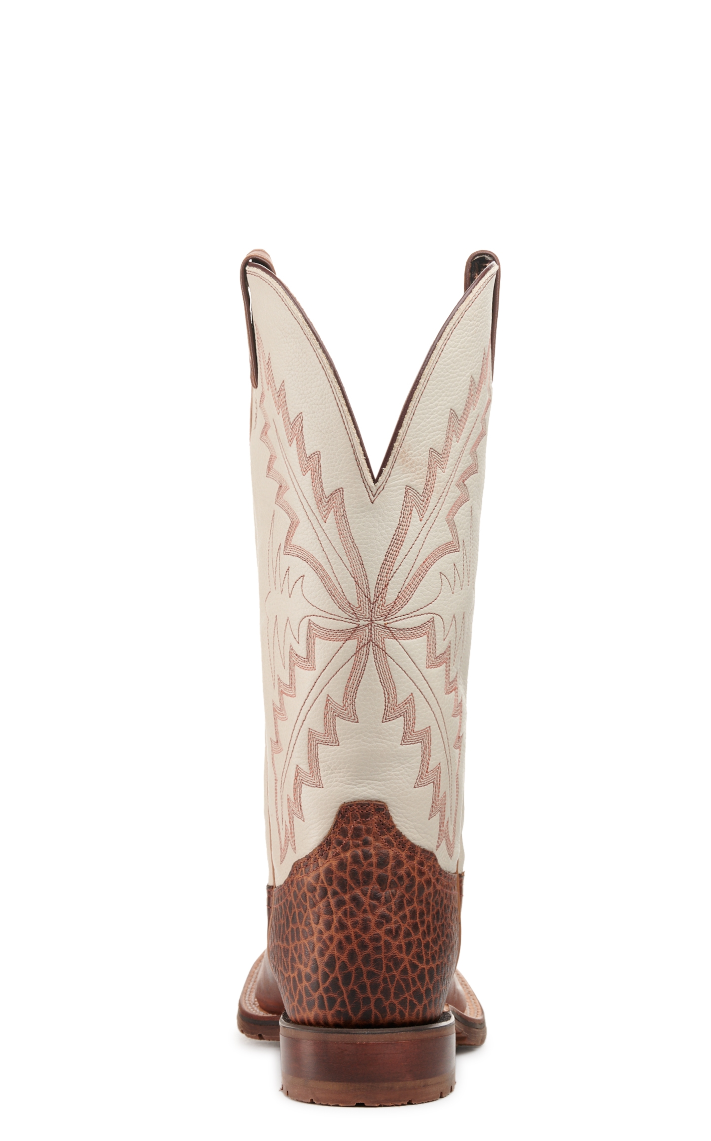 Tony Lama Men's Antonio TLX Performance Brown and Bone Wide Square Toe Cowboy Boots - Image 1