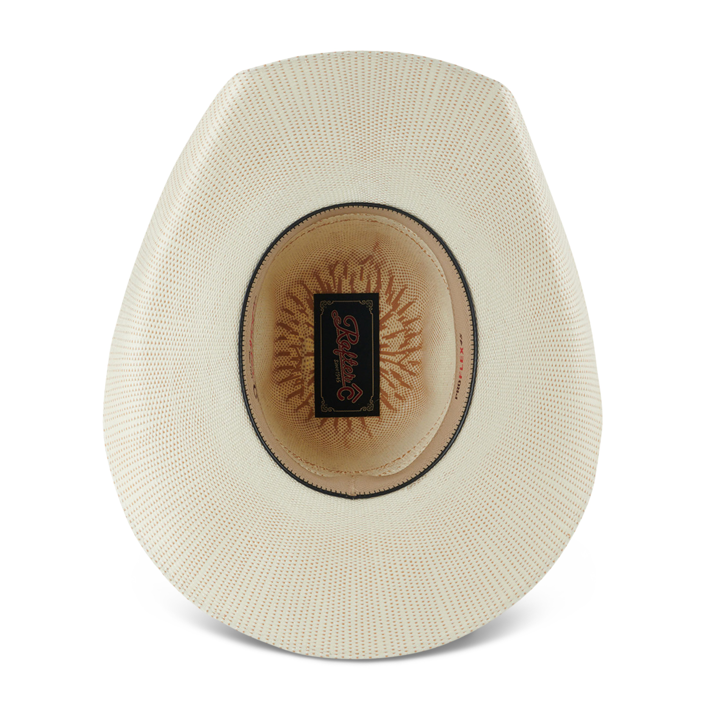 Rafter C Tan Punchy Bangora Straw Hat - Image 1