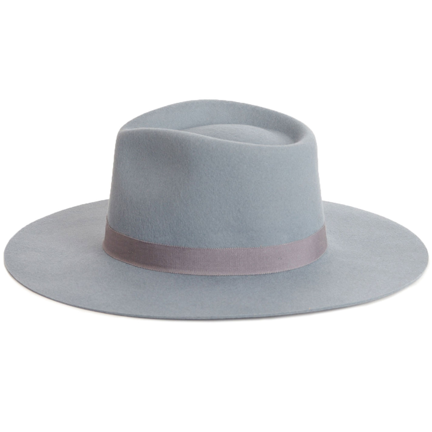 Dorfman Pacific Women's Chambray Blue-Gray Pinched Front Wool Hat - Image 1