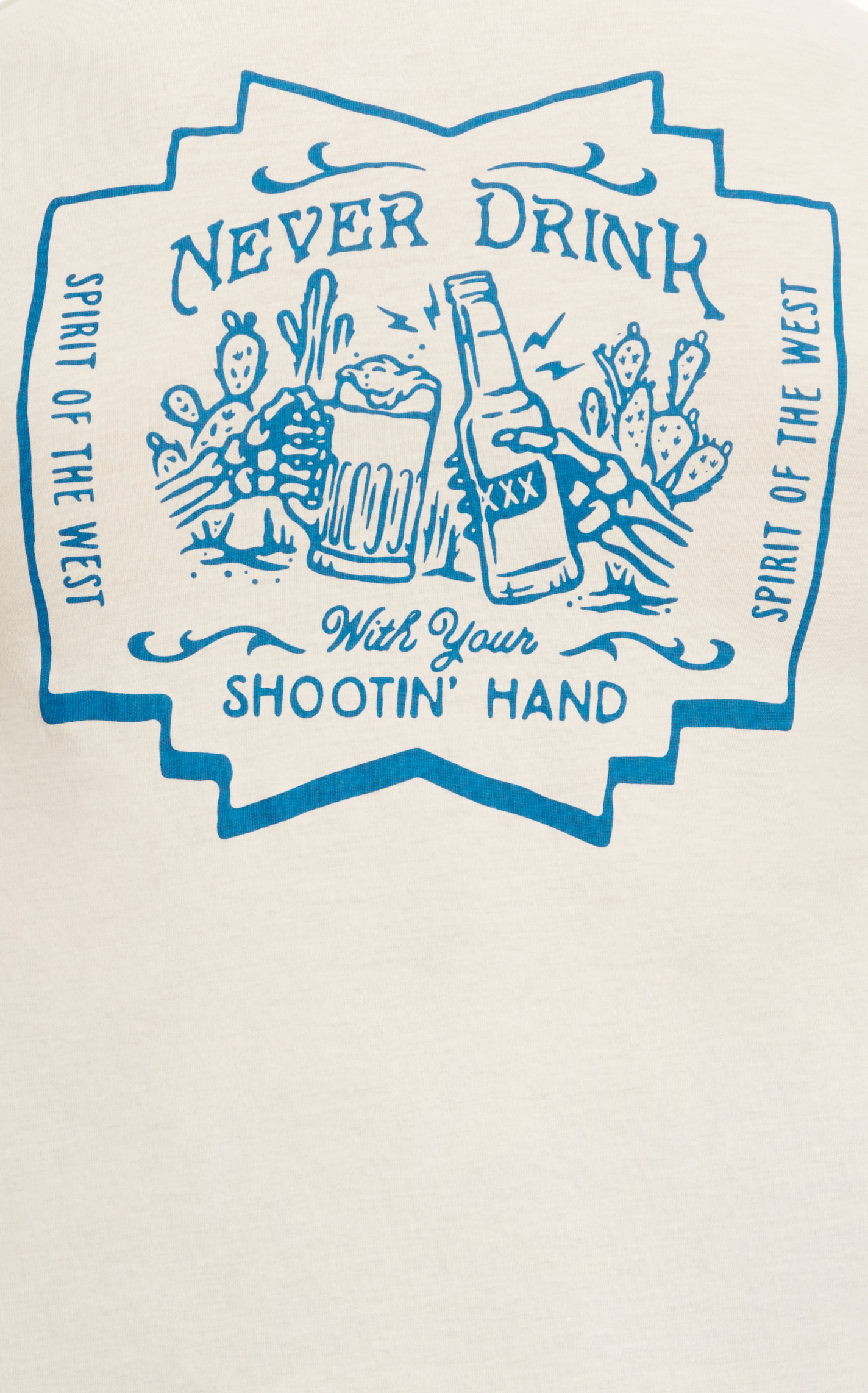 Sendero Provisions Co. Men's Bone Never Drink Toasting Logo Graphic Short Sleeve T-Shirt - Image 1