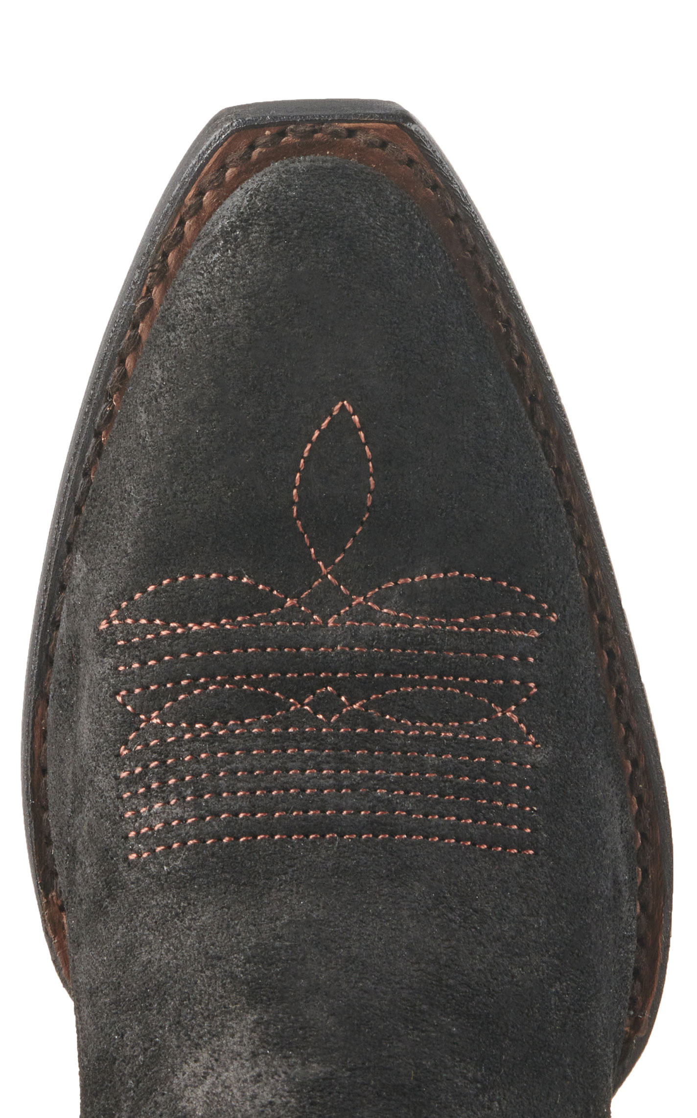 Justin Women's Clara Black Suede Medium Round Toe Tall Cowboy Boots - Image 1