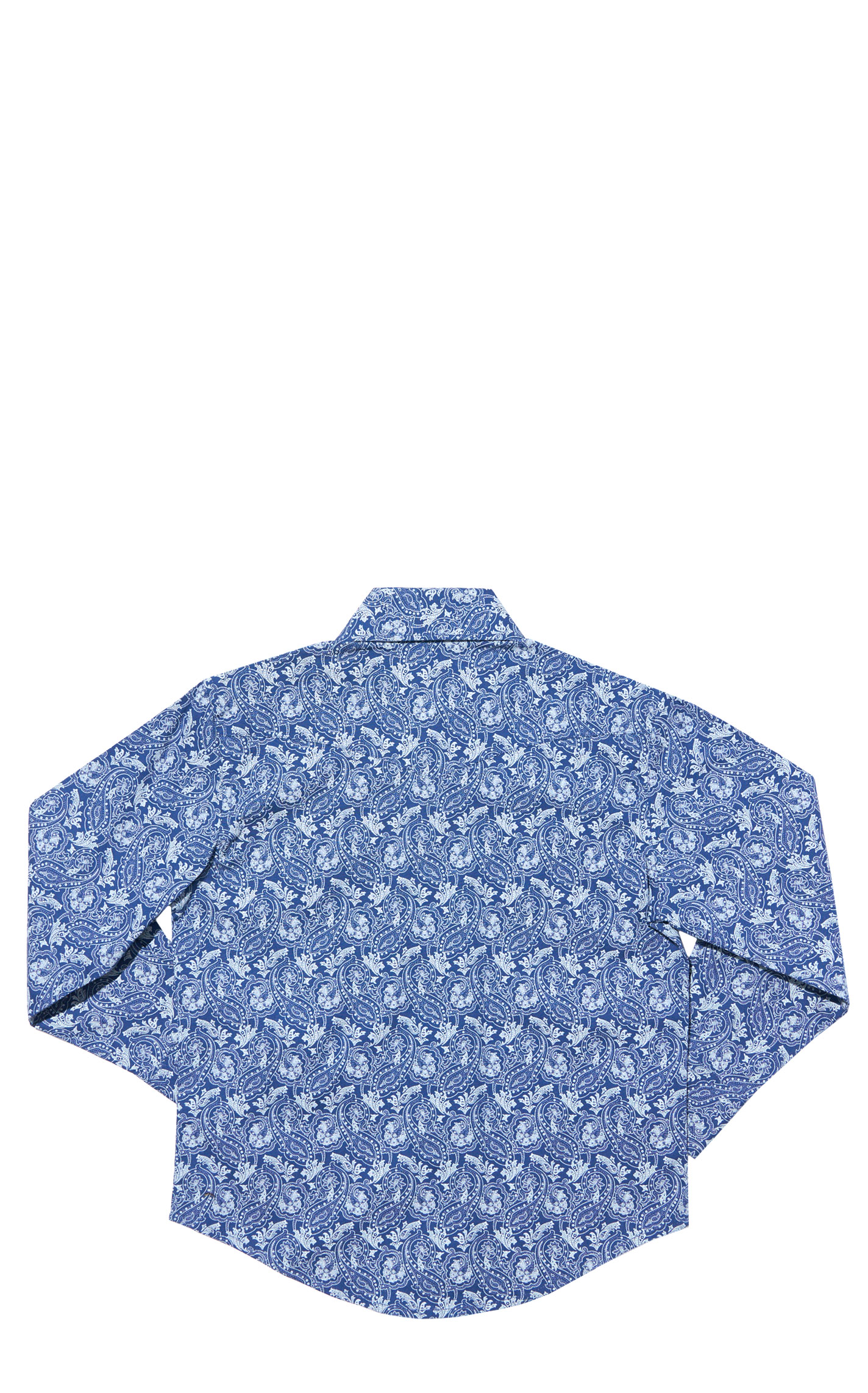 Wrangler Boy's Blue Paisley Western Shirt - Cavender's Exclusive - Image 1