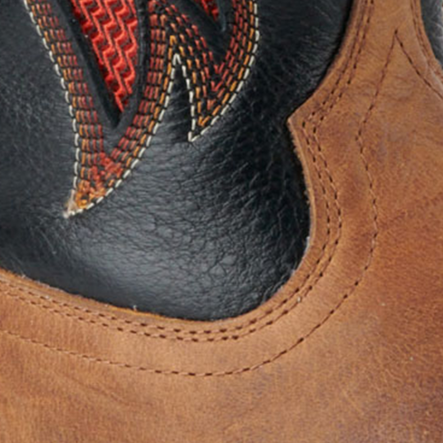 Ariat Men's Cowpuncher VentTEK Brown and Black Shock Shield Wide Square Toe Cowboy Boots - Image 1