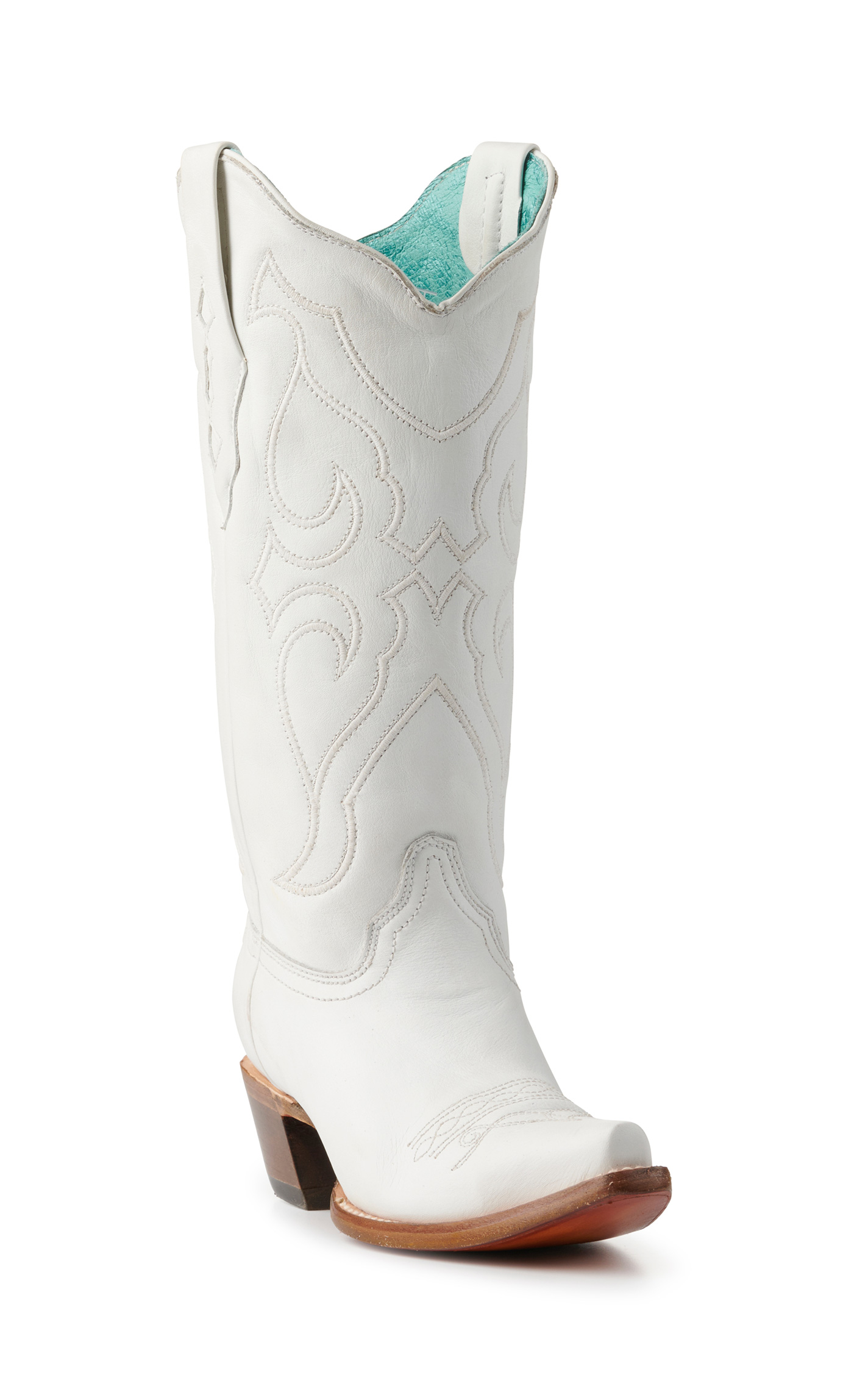 Corral Women's White Snip Toe Cowboy Boots - Image 1