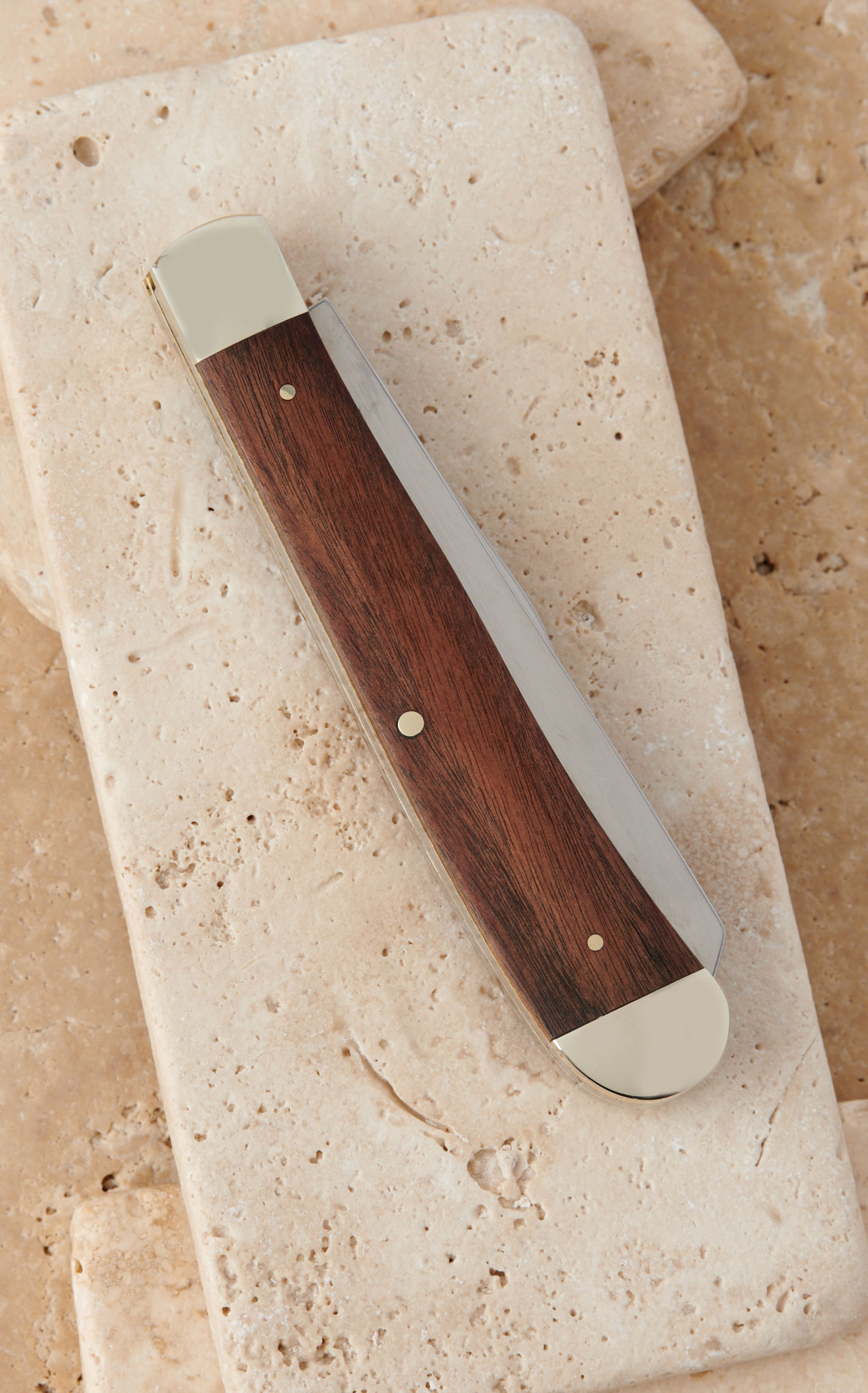 Tree Brand by Boker Traditional Series Smooth Brown Rosewood Handle Trapper Pocket Knife - Image 1