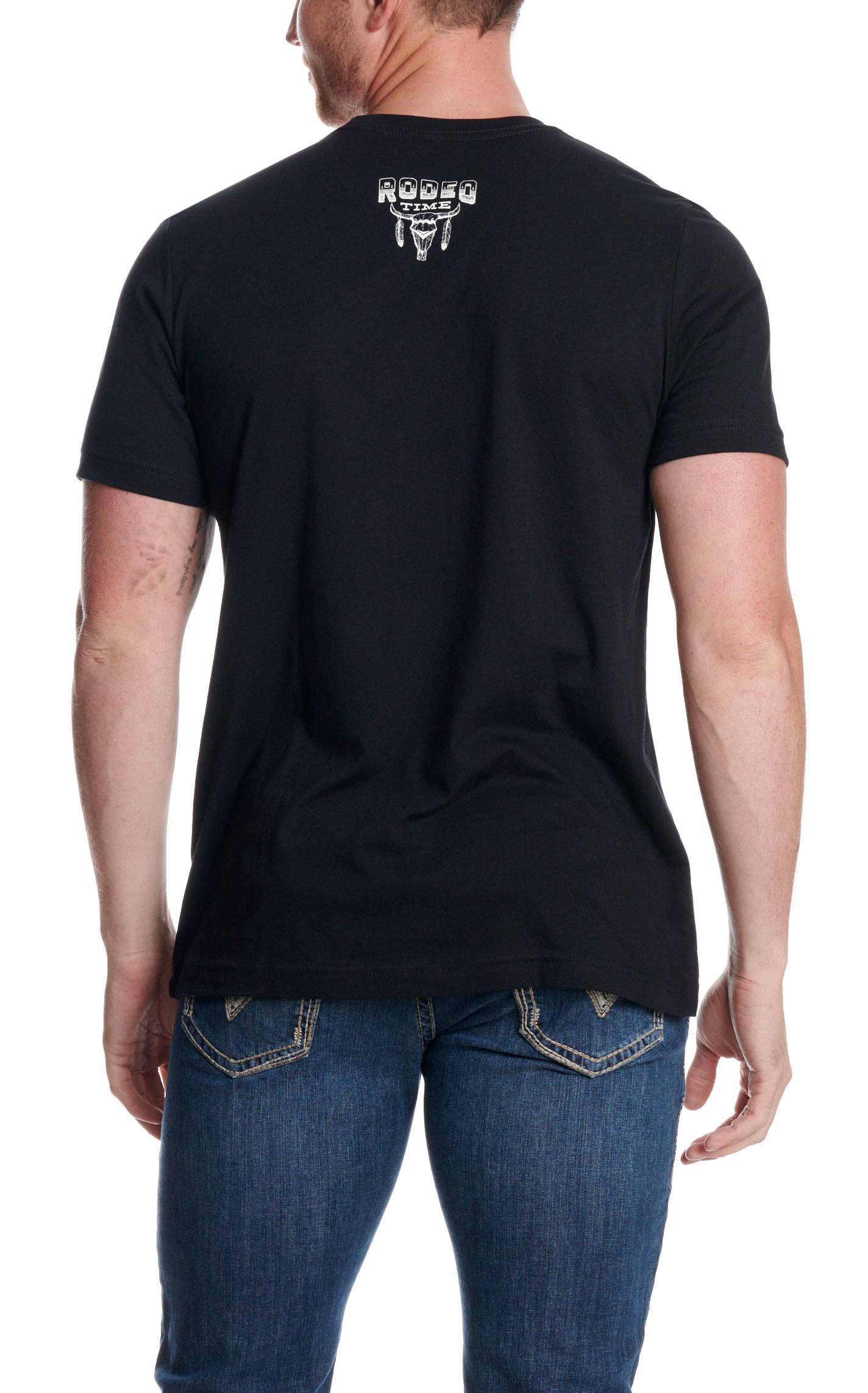 Rodeo Time Dale Brisby Men's Black High Voltage Graphic T-Shirt - Image 1