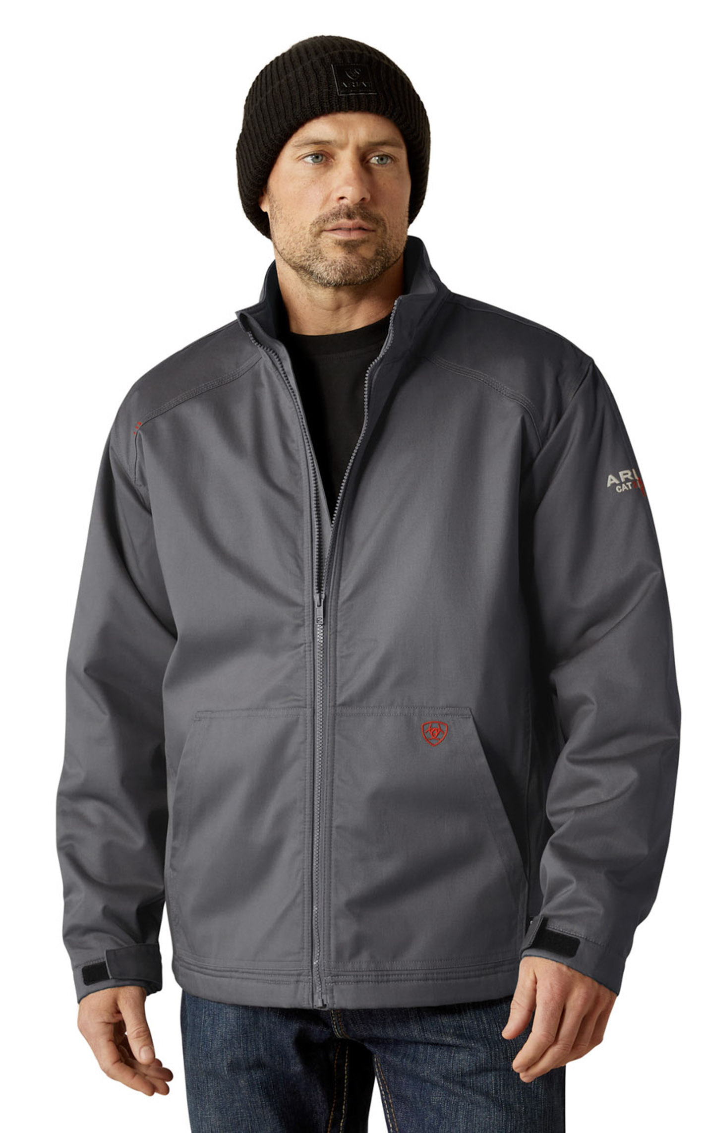 Ariat Work Men's FR Charcoal Gray Insulated Work Jacket - Image 4
