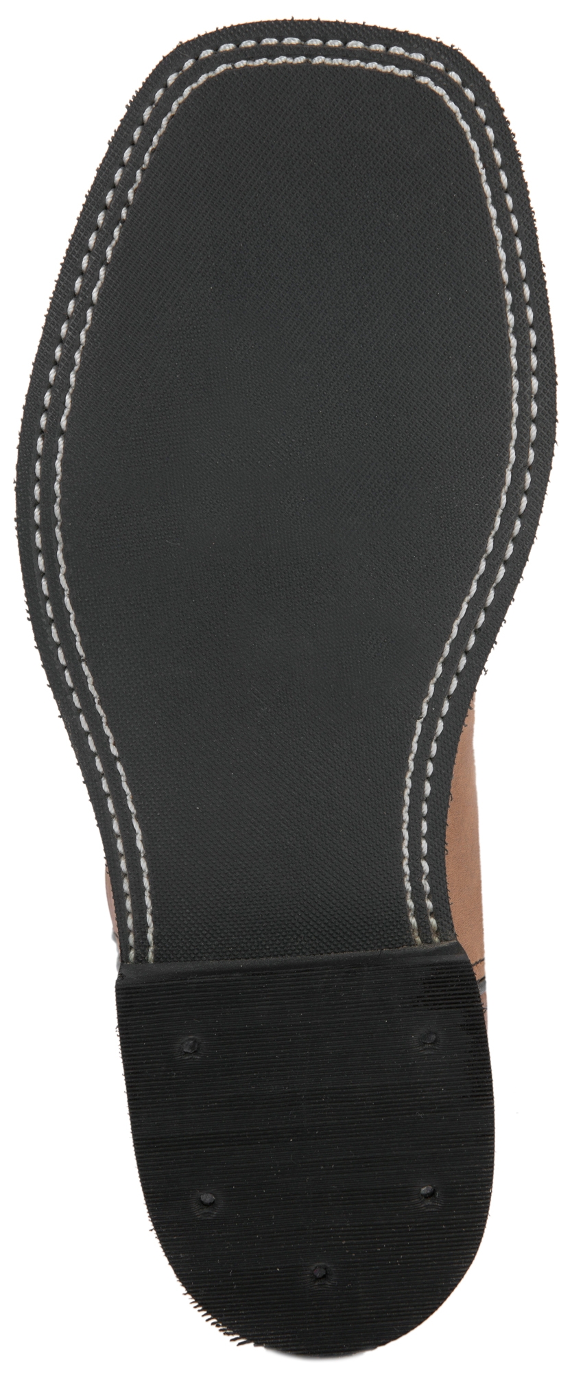 Old West Kids Distressed Brown and Black Corona Calf Leather Square Toe Cowboy Boots - Image 1