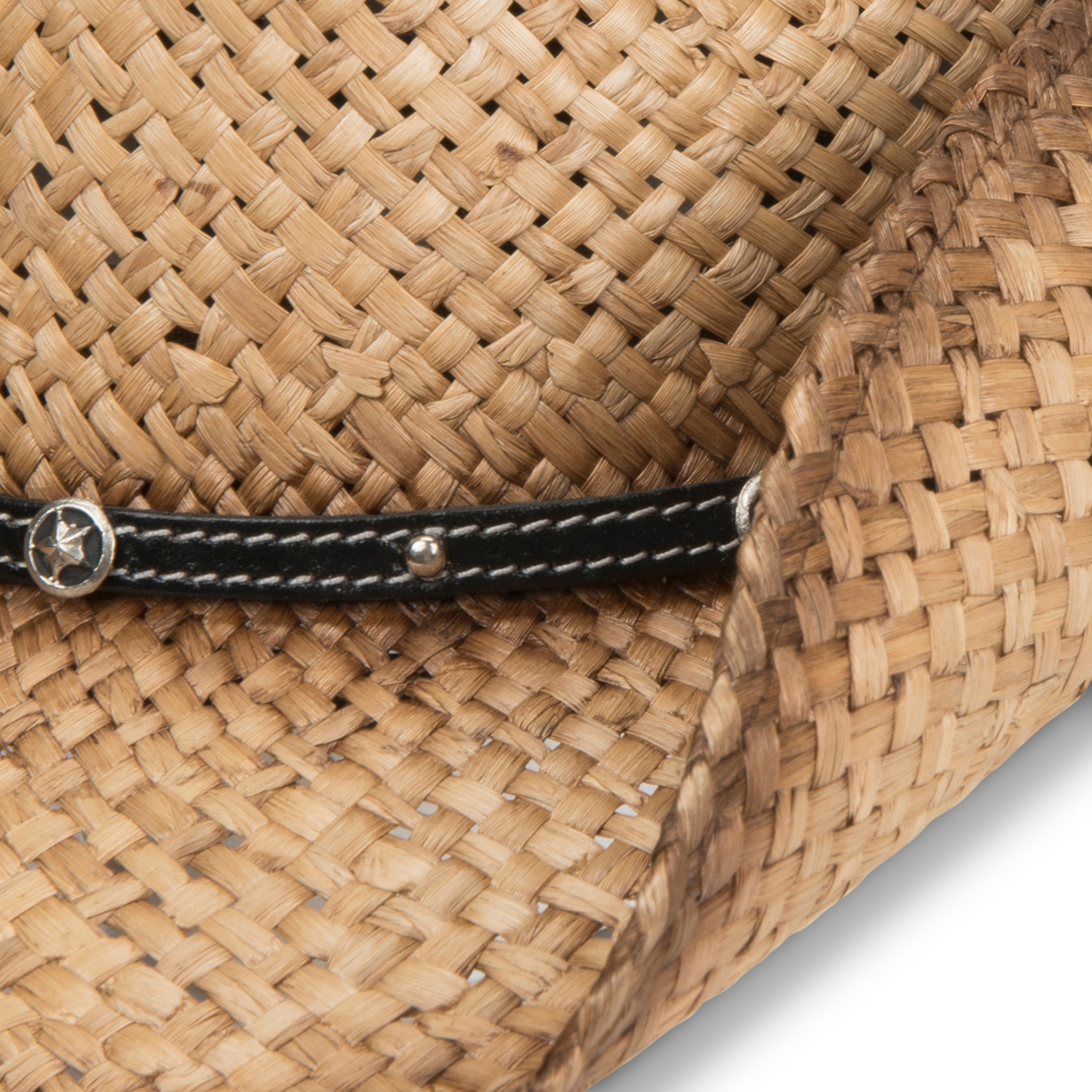 Scala by Dorfman Pacific Tan Raffia Vented Straw Fashion Cowboy Hat L/XL - Image 1