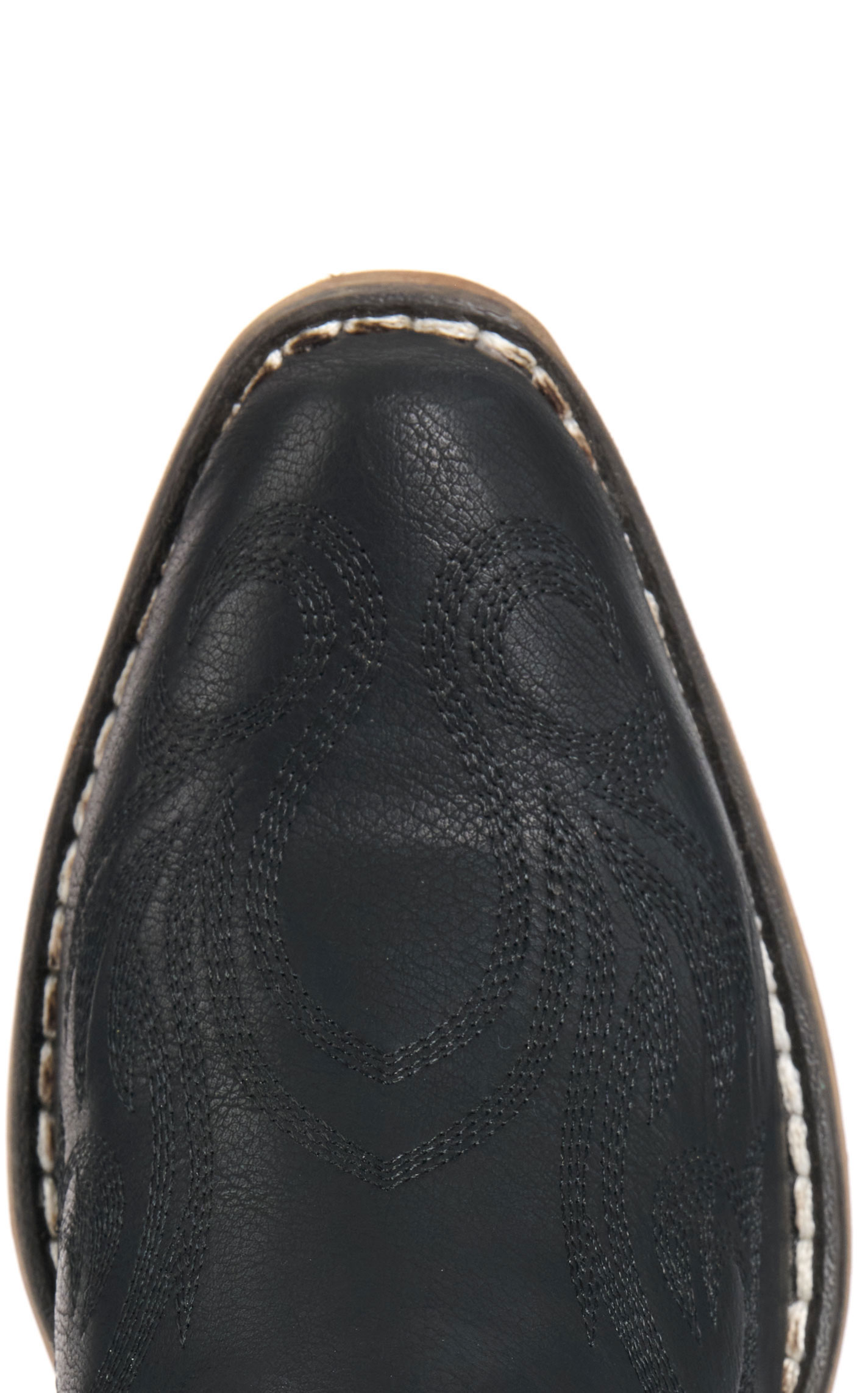 Roper Women's Riley Black with Black Embroidery Snip Toe Cowboy Boots - Image 1