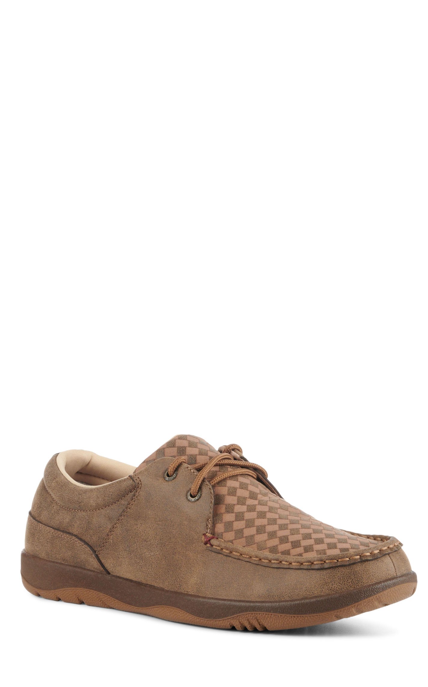 Twisted X Men's Brown Bomber with Basketweave Insert Moc Toe Casual Shoes - Image 1