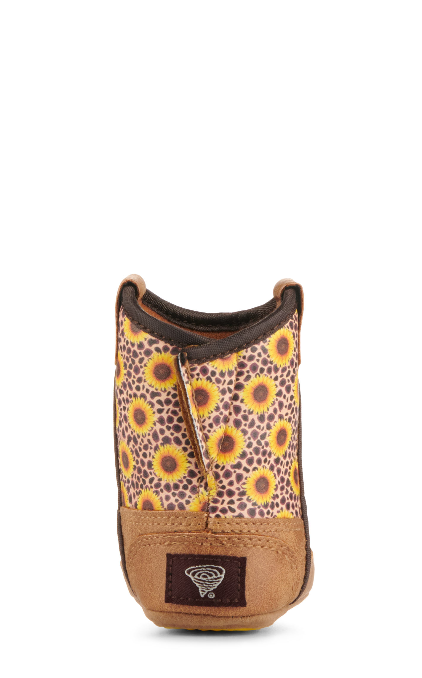 Twister Infant Baby Bucker Sunnie Tan and Sunflower Print Round Toe Cowboy Boots - Image 4