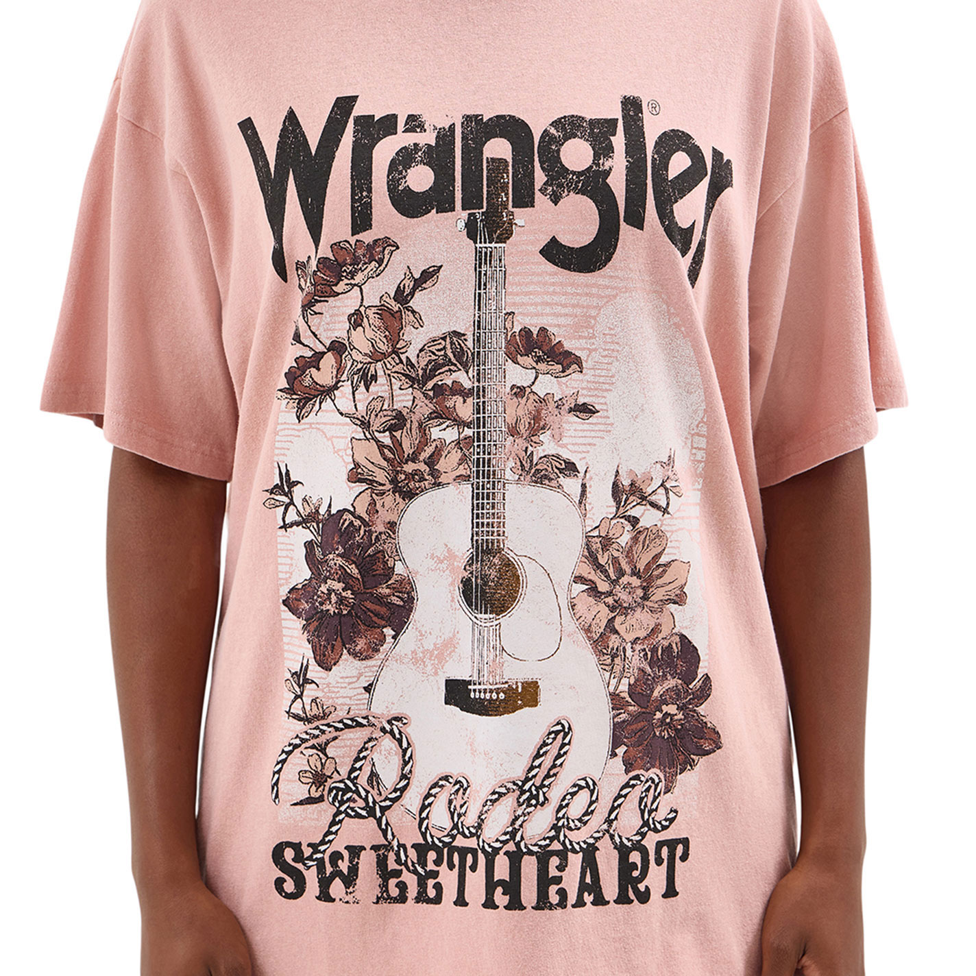 Wrangler Women's Dusty Rose Rodeo Sweetheart Graphic T-Shirt - Image 1
