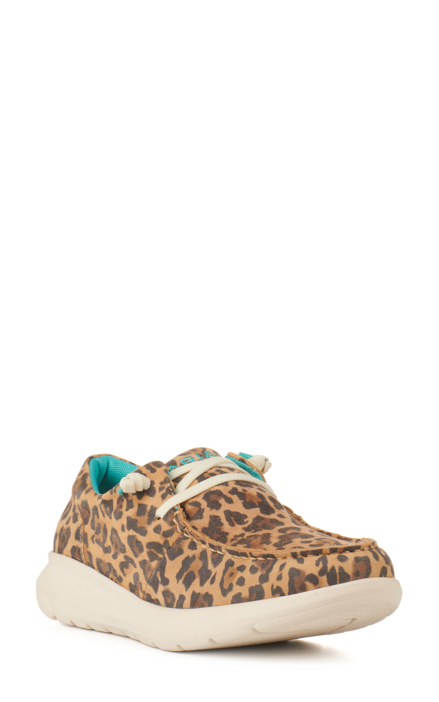 Ariat Women's Hilo Lively Leopard Print Canvas Lace Up Casual Shoes - Image 1