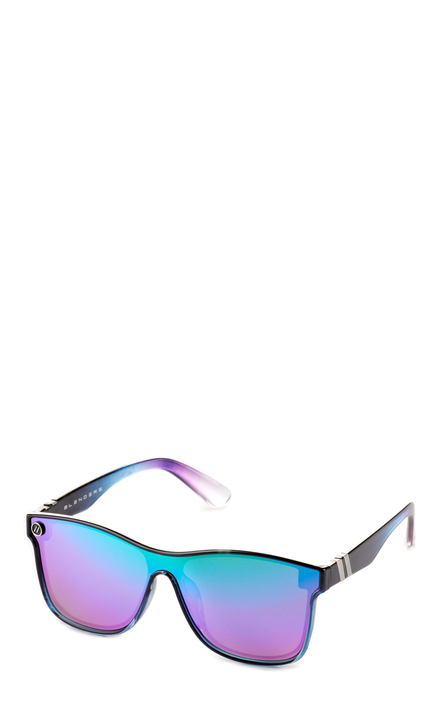Blenders Eyewear Black Forest Black to Teal & Purple Blue Polarized Sunglasses - Image 1