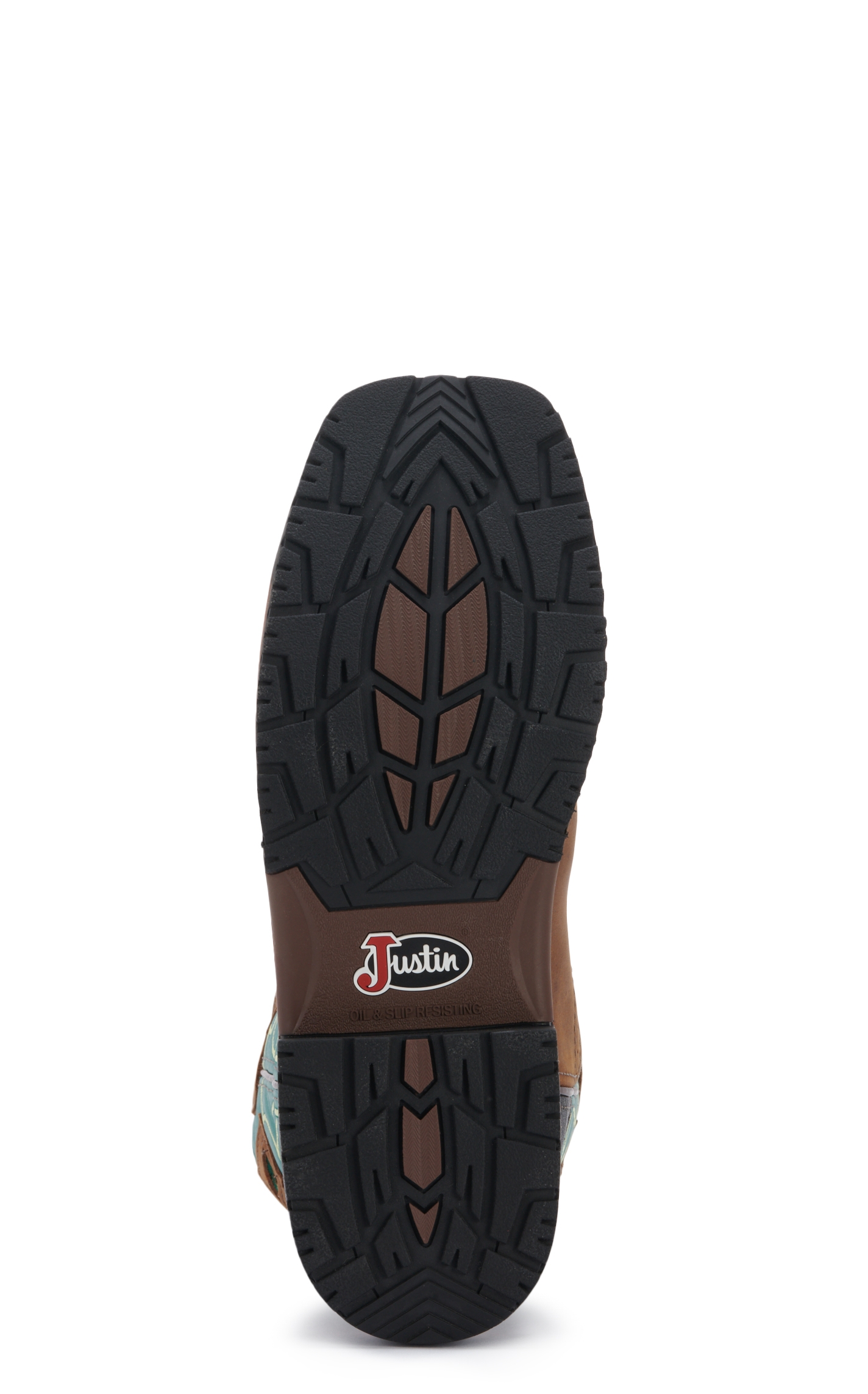 Justin Men's Hybrid Derrickman Waterproof Square Steel Toe Work Boots - Image 1