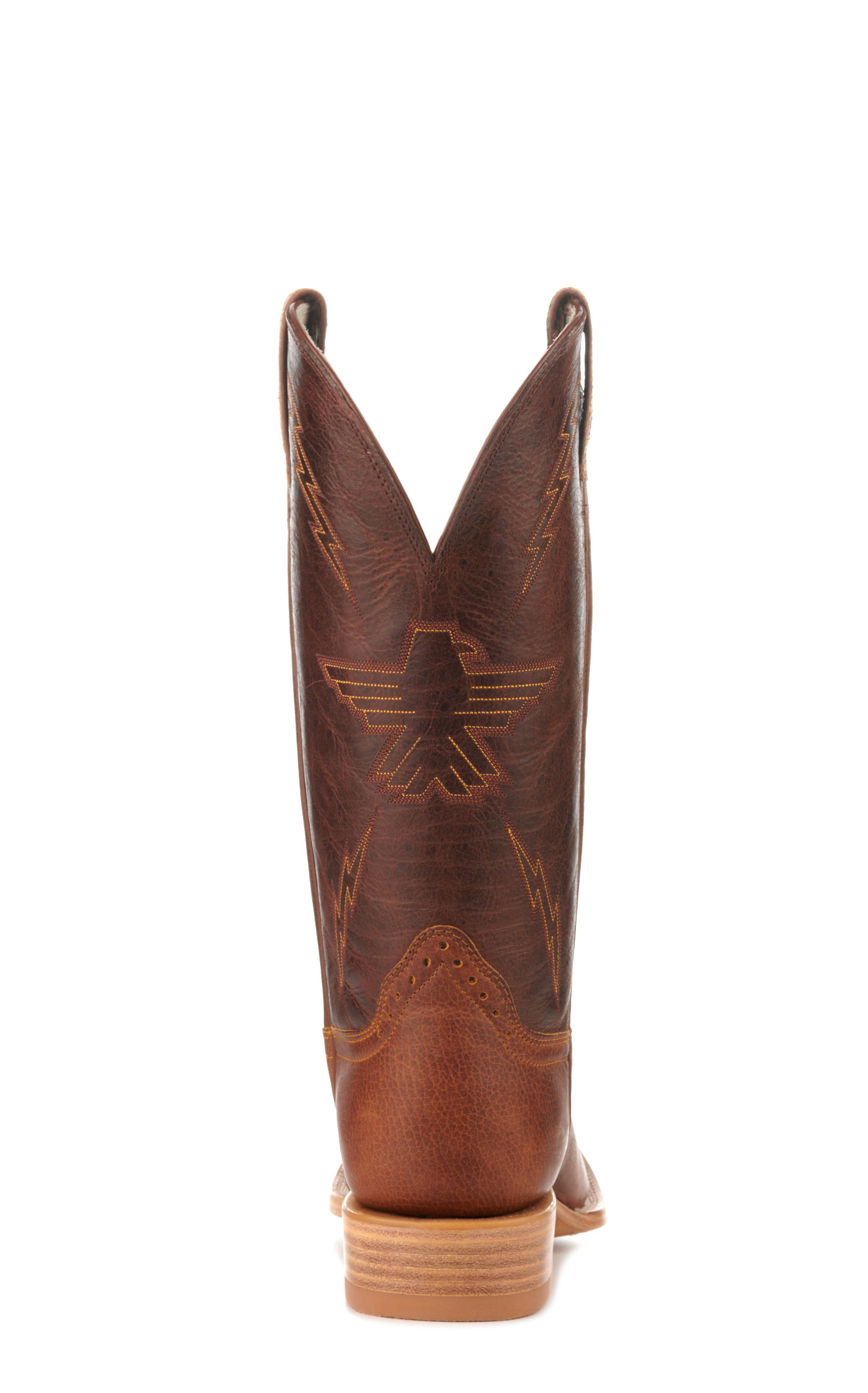 Hondo Men's Falcon Rust Oil-Tanned and Rust Brown Square Toe Cowboy Boots - Image 1