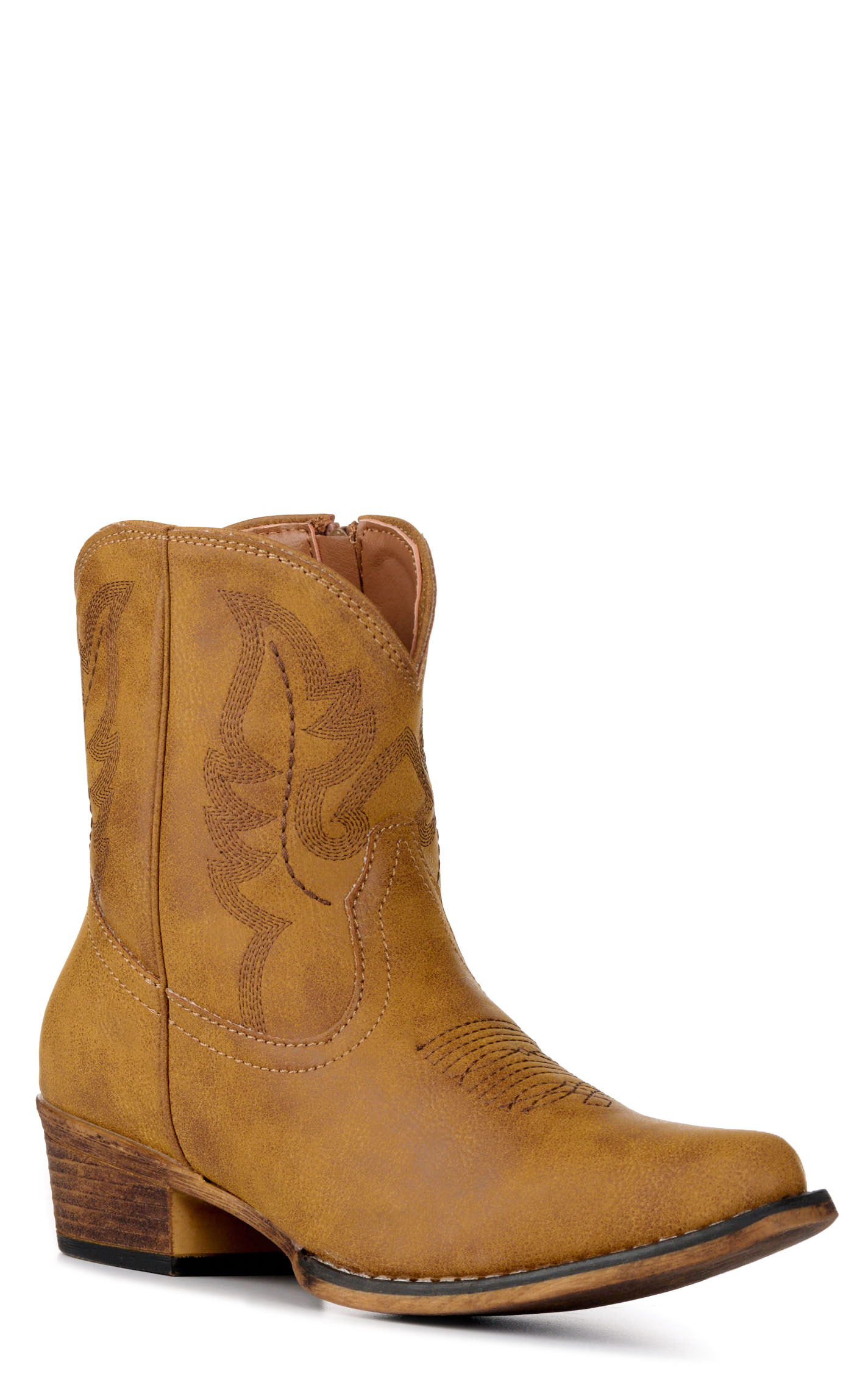 Roper Women's Shay Tan Faux Leather Snip Toe Booties - Image 1