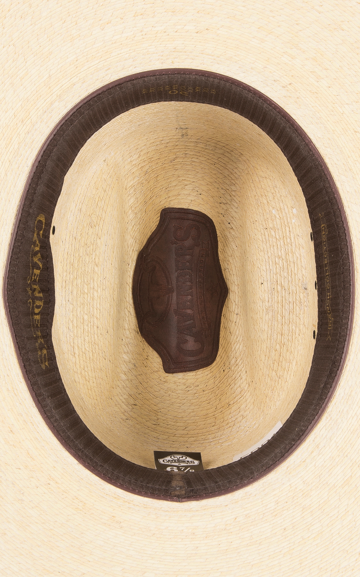 Cavender's 20X Ponderosa Palm Brown & Tan Band Cowboy Hat - Image 1