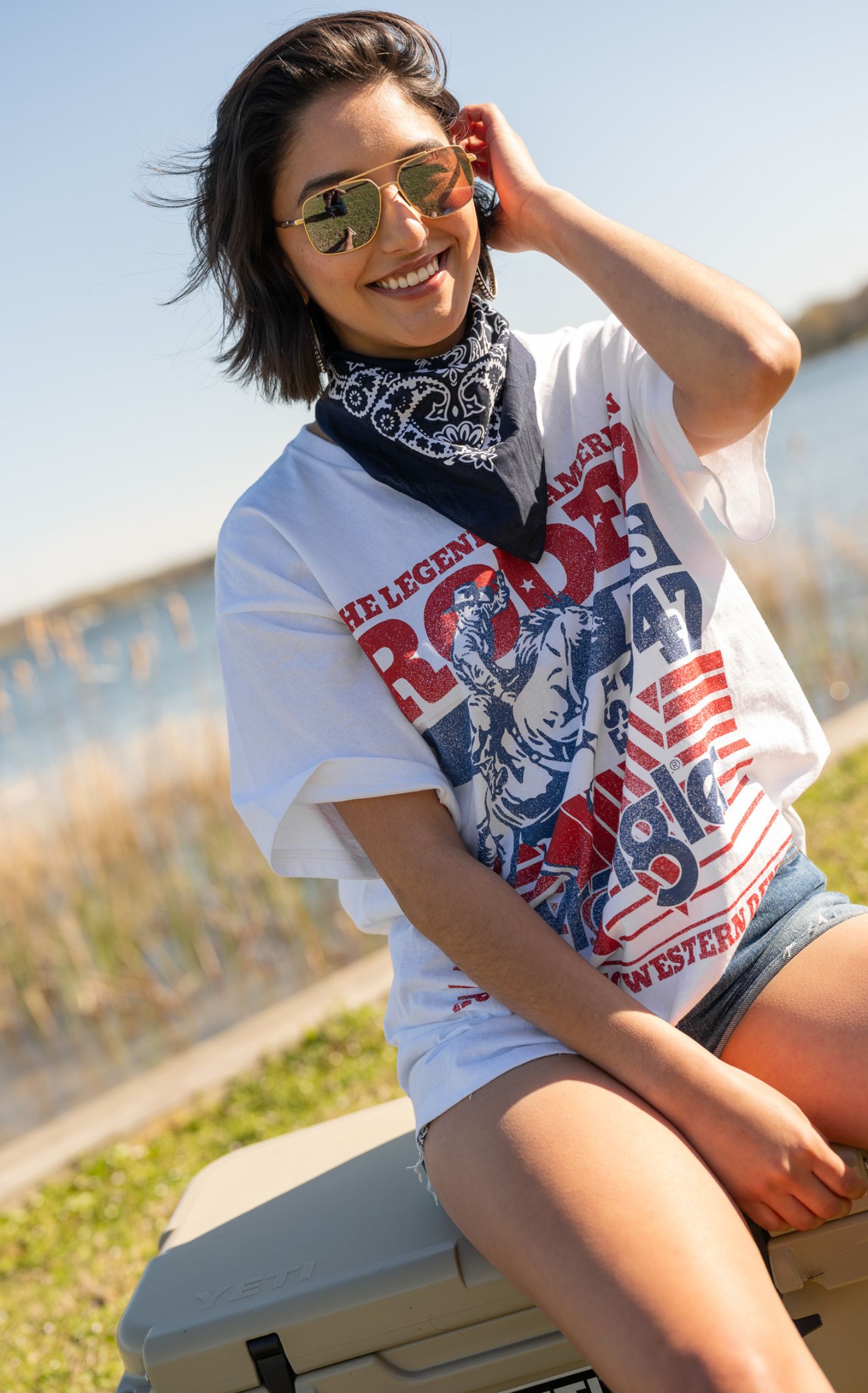 Wrangler Retro Women's White Rodeo Days Graphic T-Shirt - Image 1