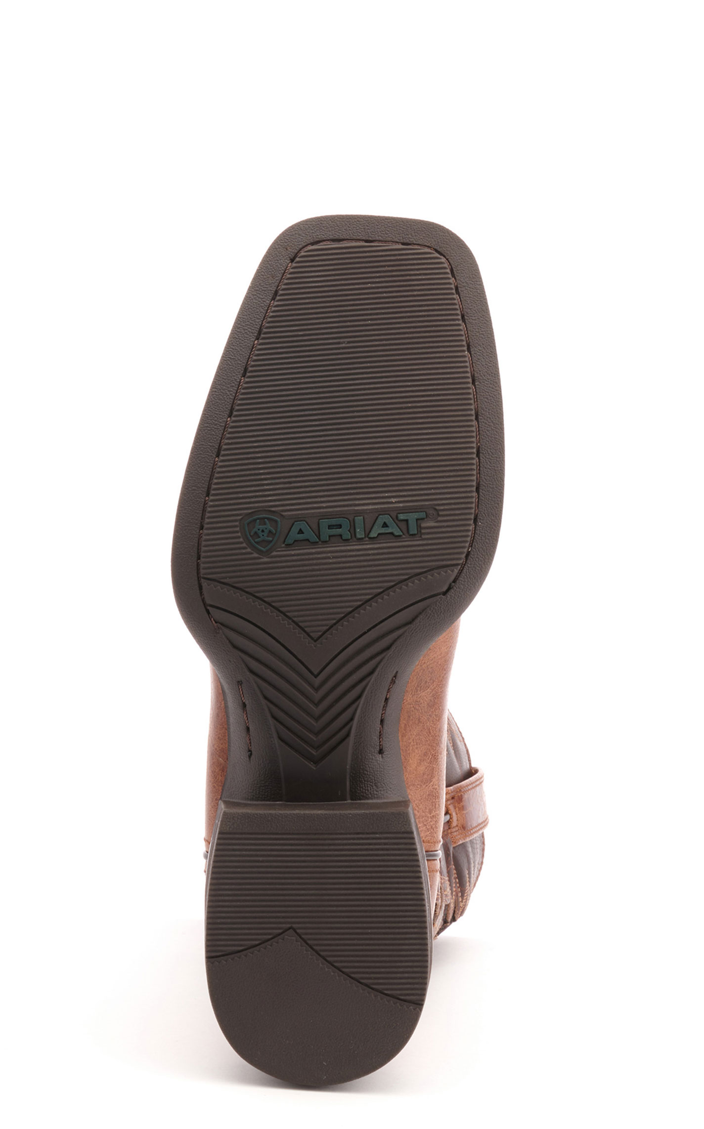 Ariat Men's Sport Cool Dark Tan VentTEK Wide Square Toe Cowboy Boots - Image 1
