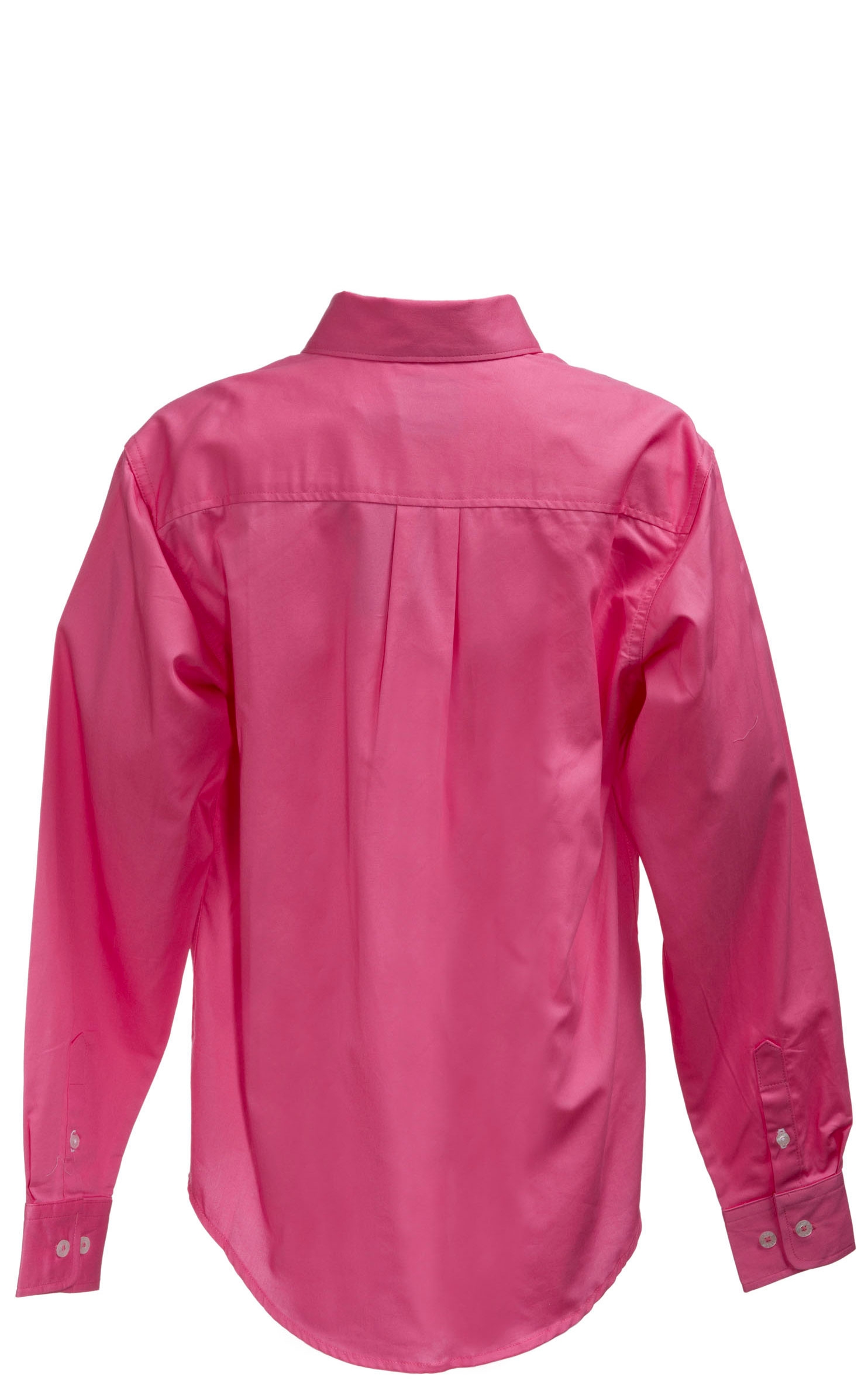 Cinch Boys' Solid Pink Long Sleeve Western Shirt - Image 1