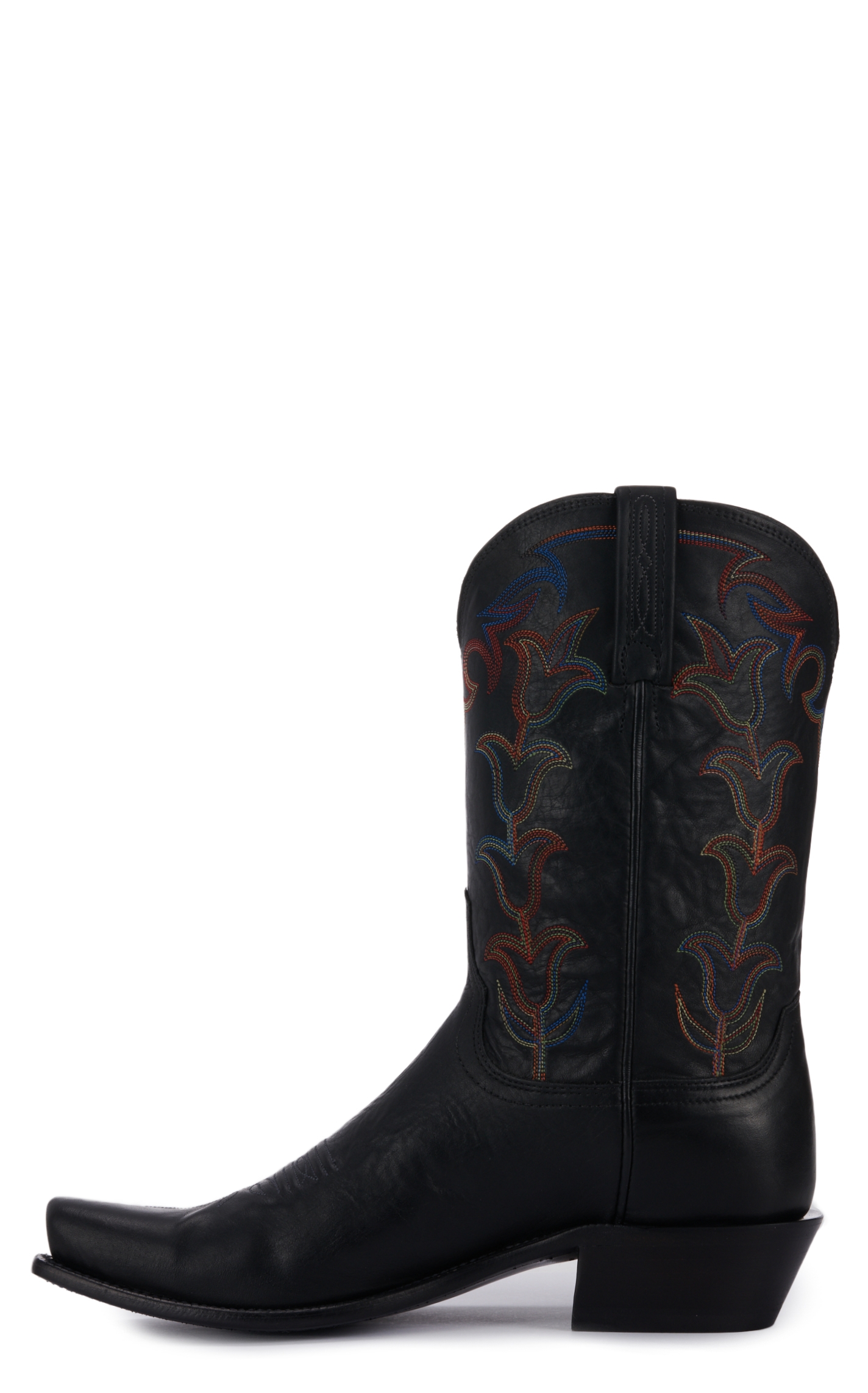 Lucchese Men's Tulip Black Ranch Hand Punchy Square Toe Western Boots - Image 1