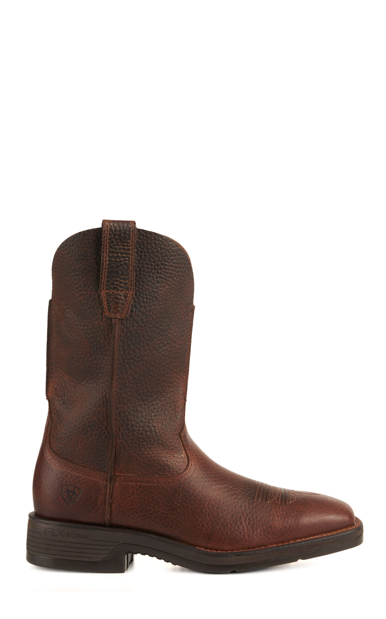 Ariat Men's Ridgeback Rambler Oiled Brown Wide Square Toe Cowboy Boots - Image 1