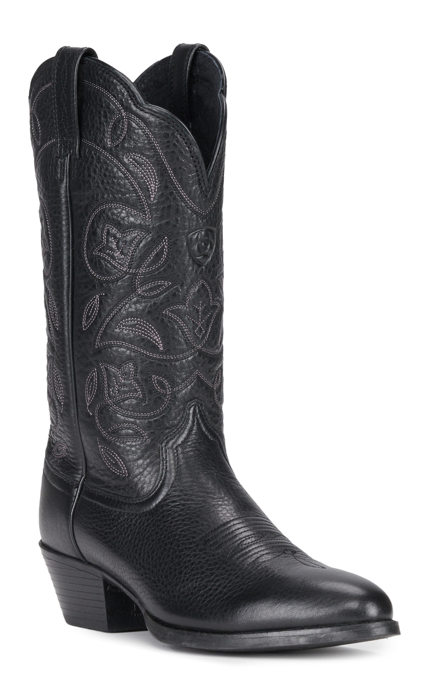 Ariat Women's Heritage Black R-Toe Cowboy Boots - Image 1