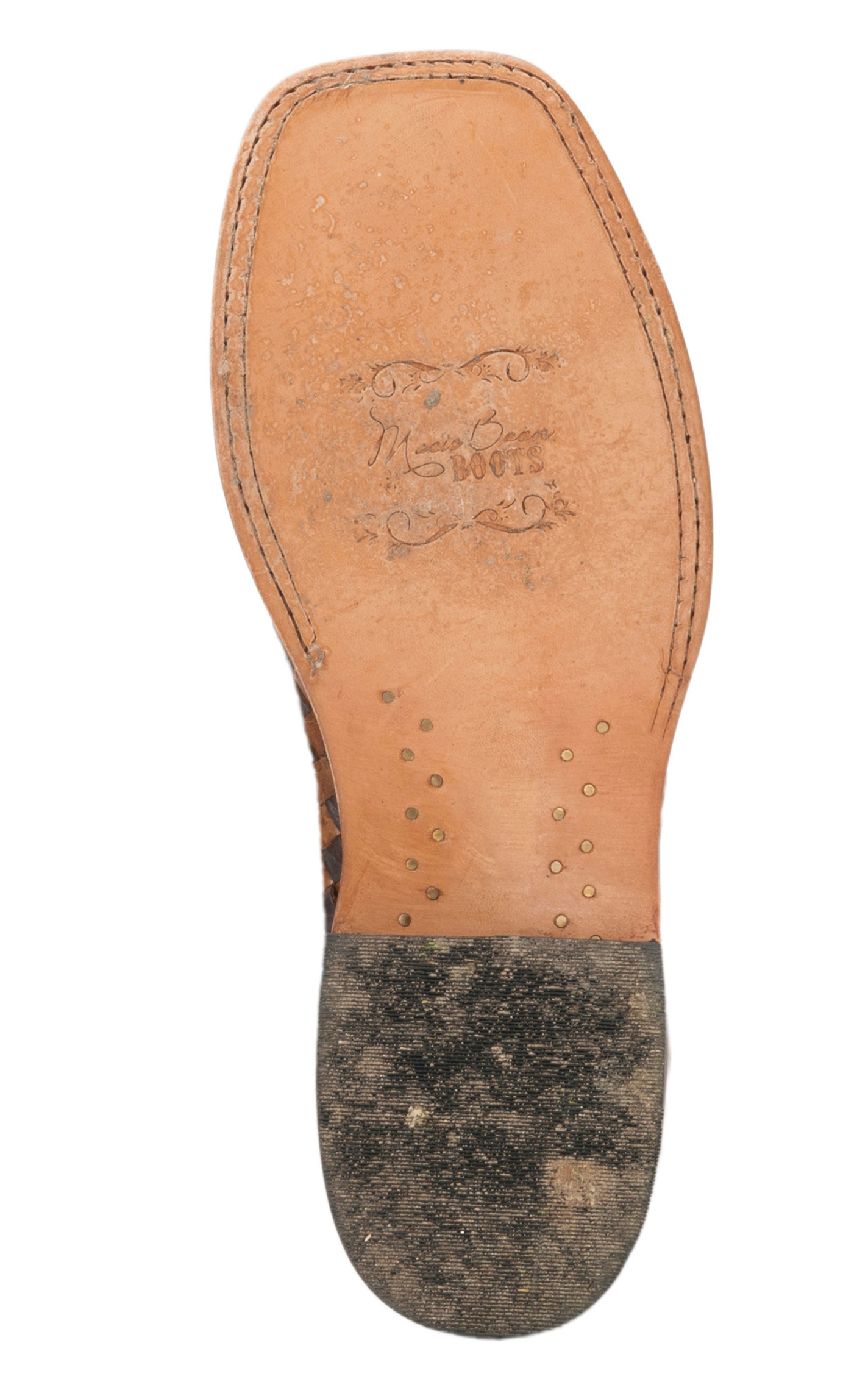 Anderson Bean Women's Macie Bean Toast and Honey Woven Square Toe Cowboy Boots - Image 1